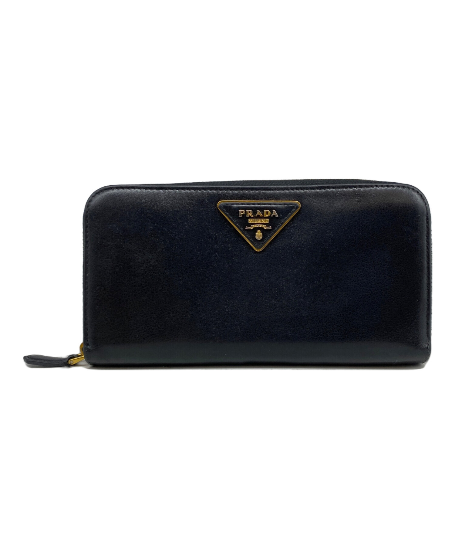 未使用　PRADA ブラック 長財布 中古・古着通販】PRADA (プラダ) 財布 ブラック｜ブランド・古着