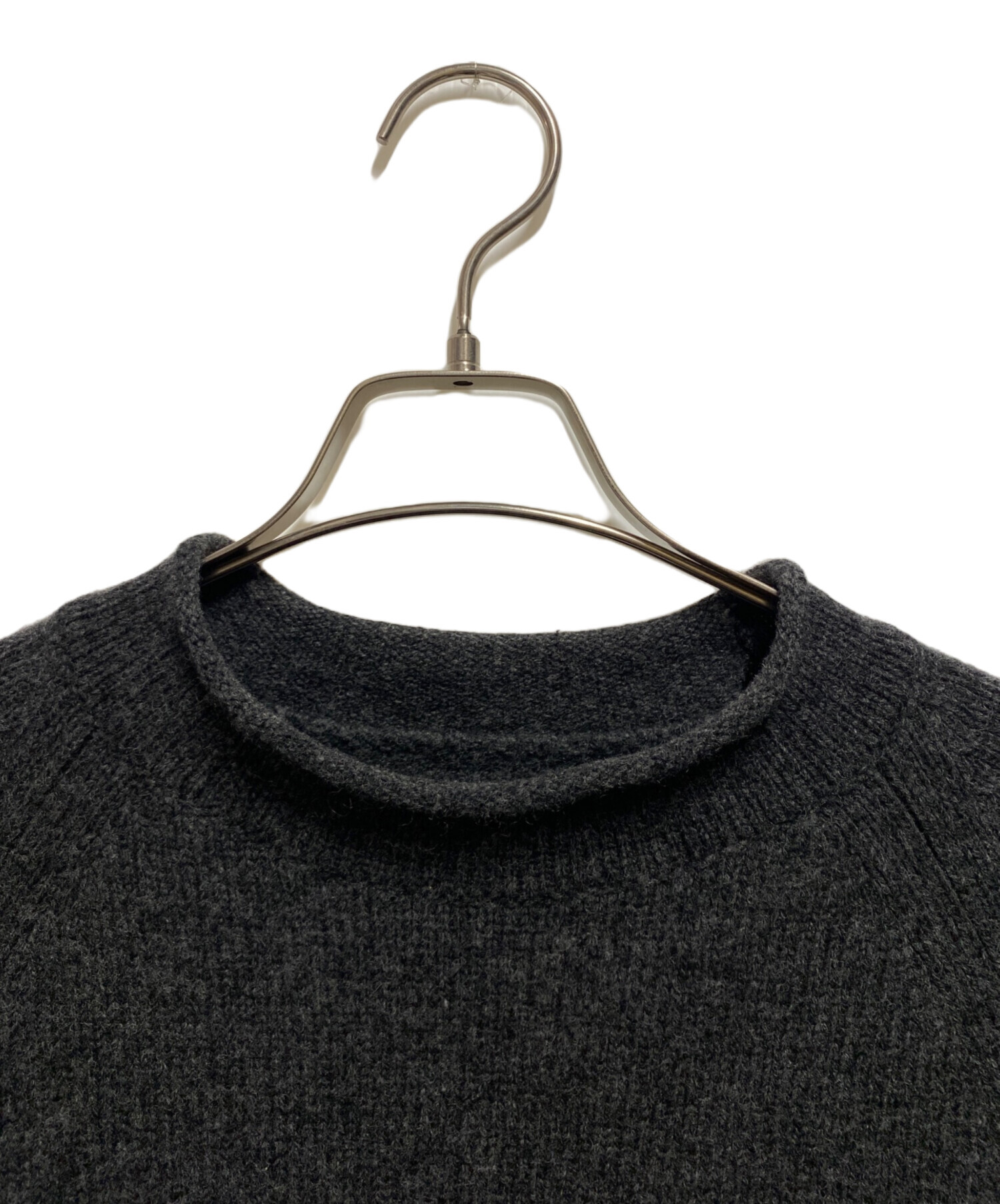 中古・古着通販】BATONER (バトナ―) モックネック ニット グレー