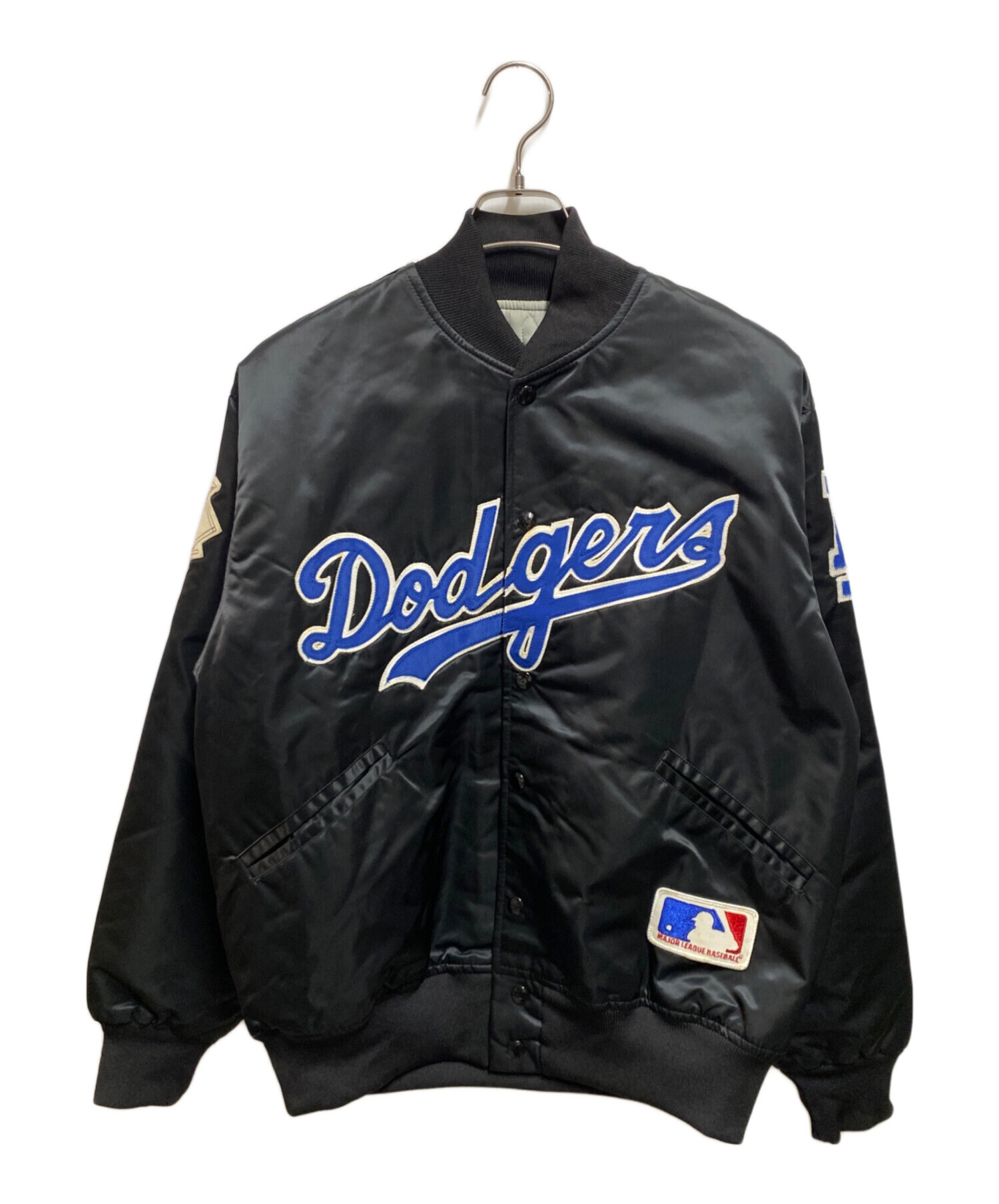 中古・古着通販】MLB (エムエルビー) スタジャン ブラック サイズ:L