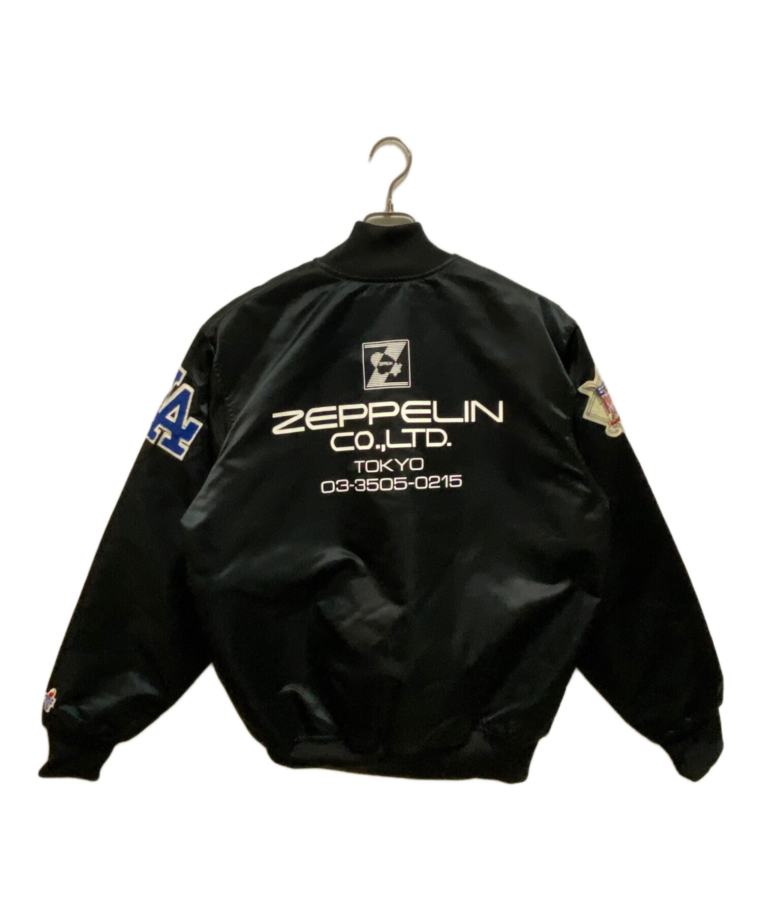 中古・古着通販】MLB (エムエルビー) スタジャン ブラック サイズ:L 