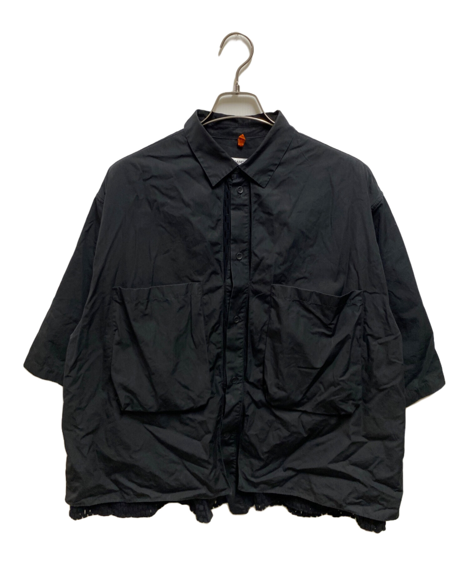 中古・古着通販】OAMC (オーエーエムシー) VENT SHIRT ブラック サイズ
