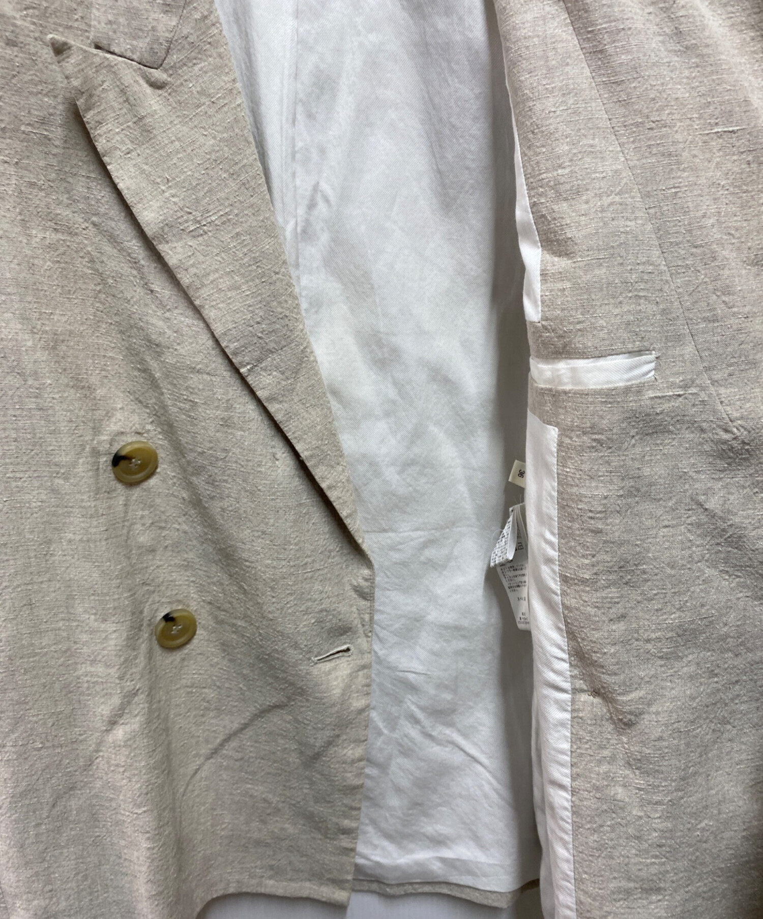 中古・古着通販】MASSCOB (マスコブ) ARRIFE ジャケット アイボリー 