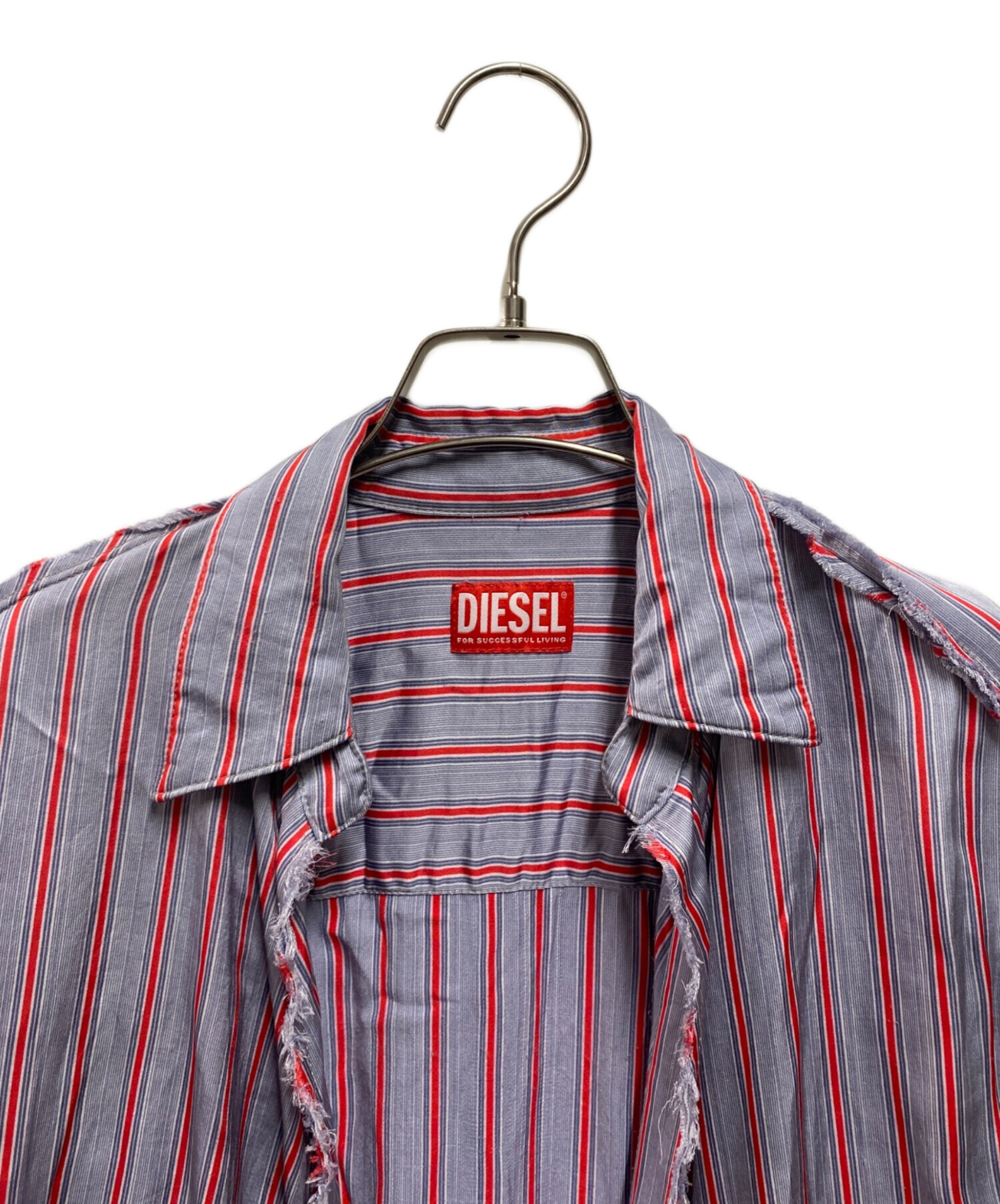 .*・゜出品 中古・古着通販】DIESEL (ディーゼル) C-Razyラップシャツ ブルー