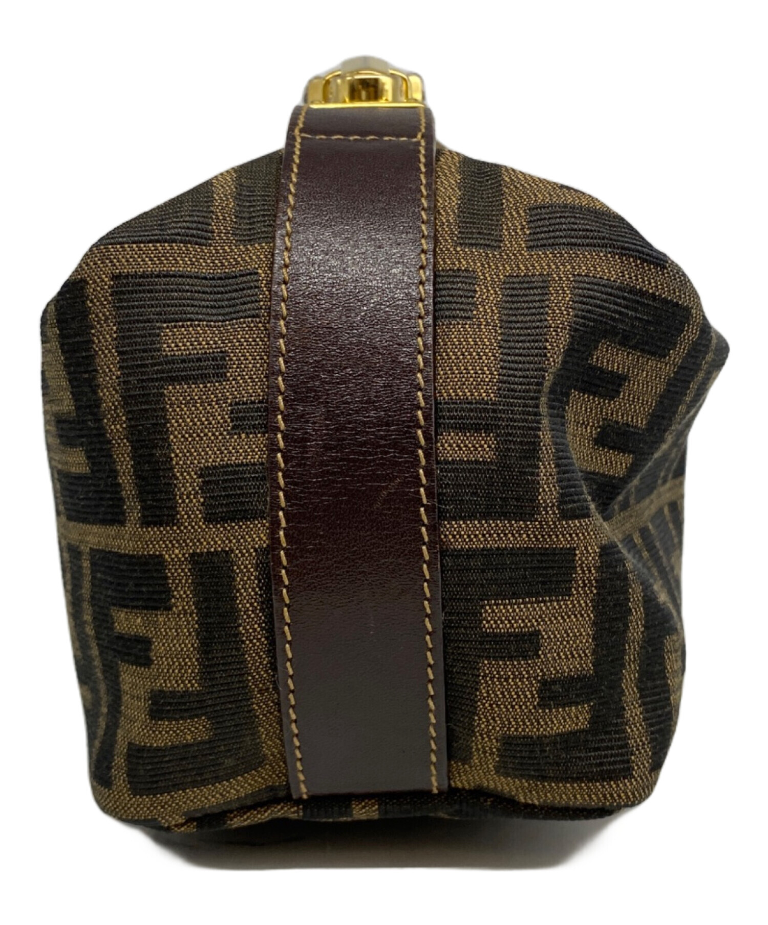 中古・古着通販】FENDI (フェンディ) バニティポーチ ブラウン 