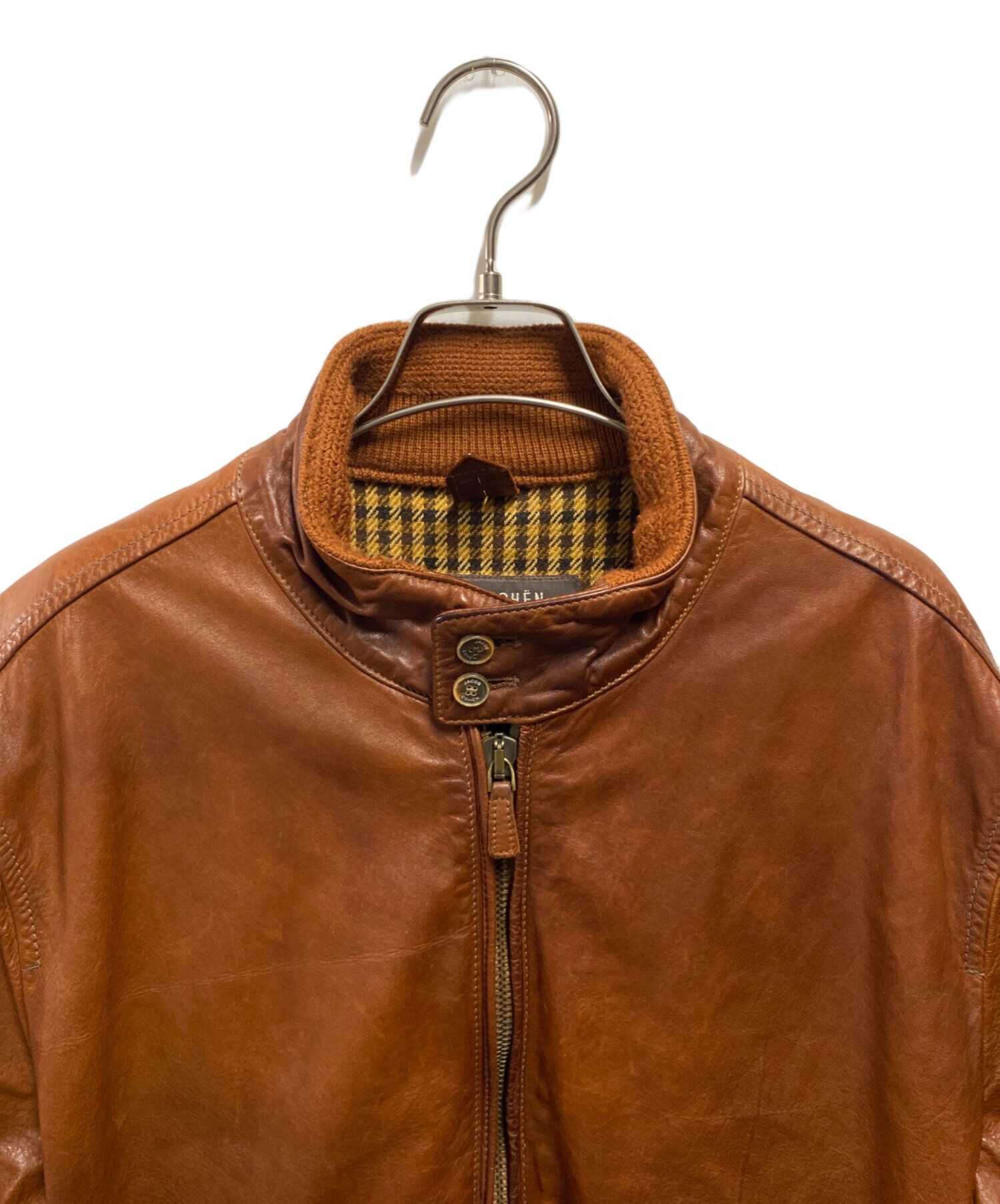 中古・古着通販】JACOB COHEN (ヤコブコーエン) レザージャケット