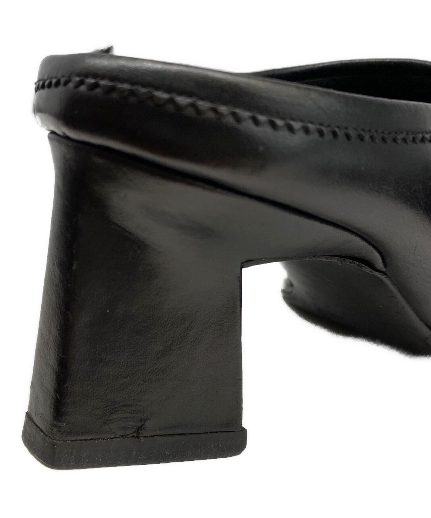 中古・古着通販】YOHJI YAMAMOTO (ヨウジヤマモト) ミュール ブラック