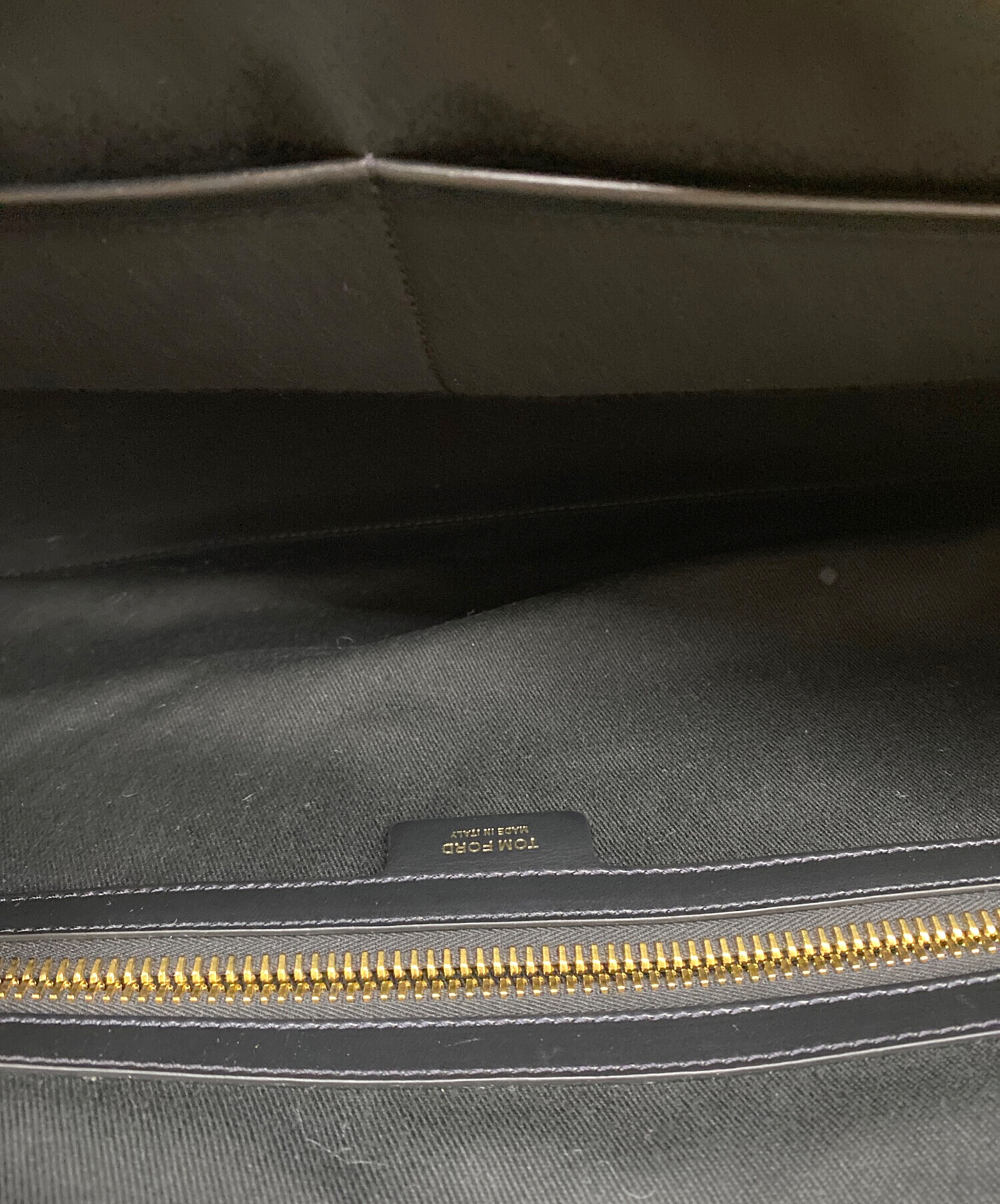 中古・古着通販】TOM FORD (トムフォード) ビッグジップレザーブリーフ