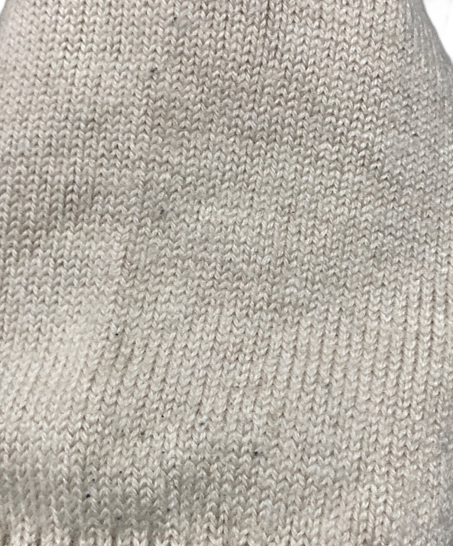 ami ベージュ ハートモチーフ 長袖ニット 中古・古着通販】AMI PARIS (アミ パリス) ハートロゴニット ベージュ