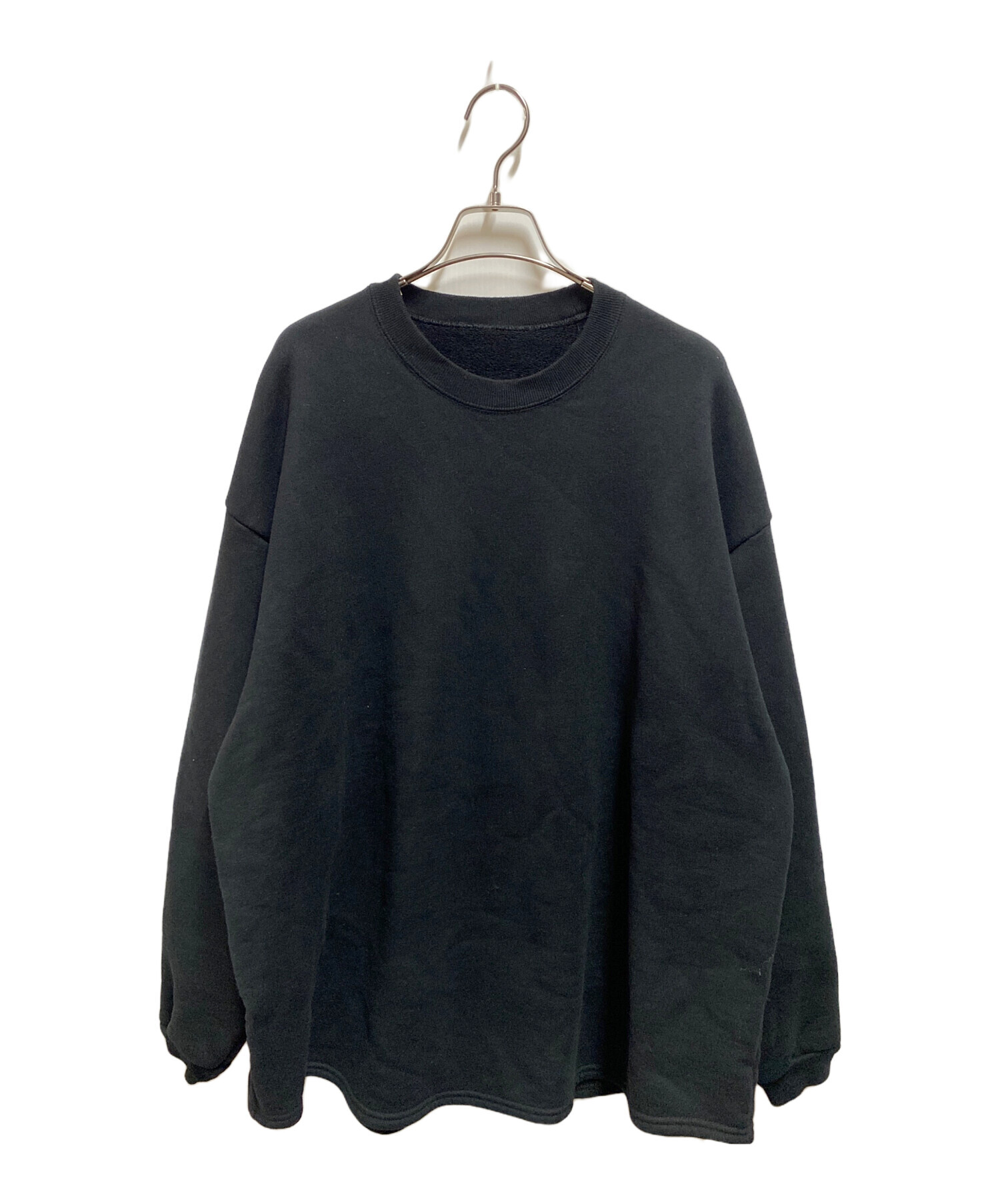 中古・古着通販】dDdDdDd (デー) SUPER BIG CREW SWEAT ブラック 