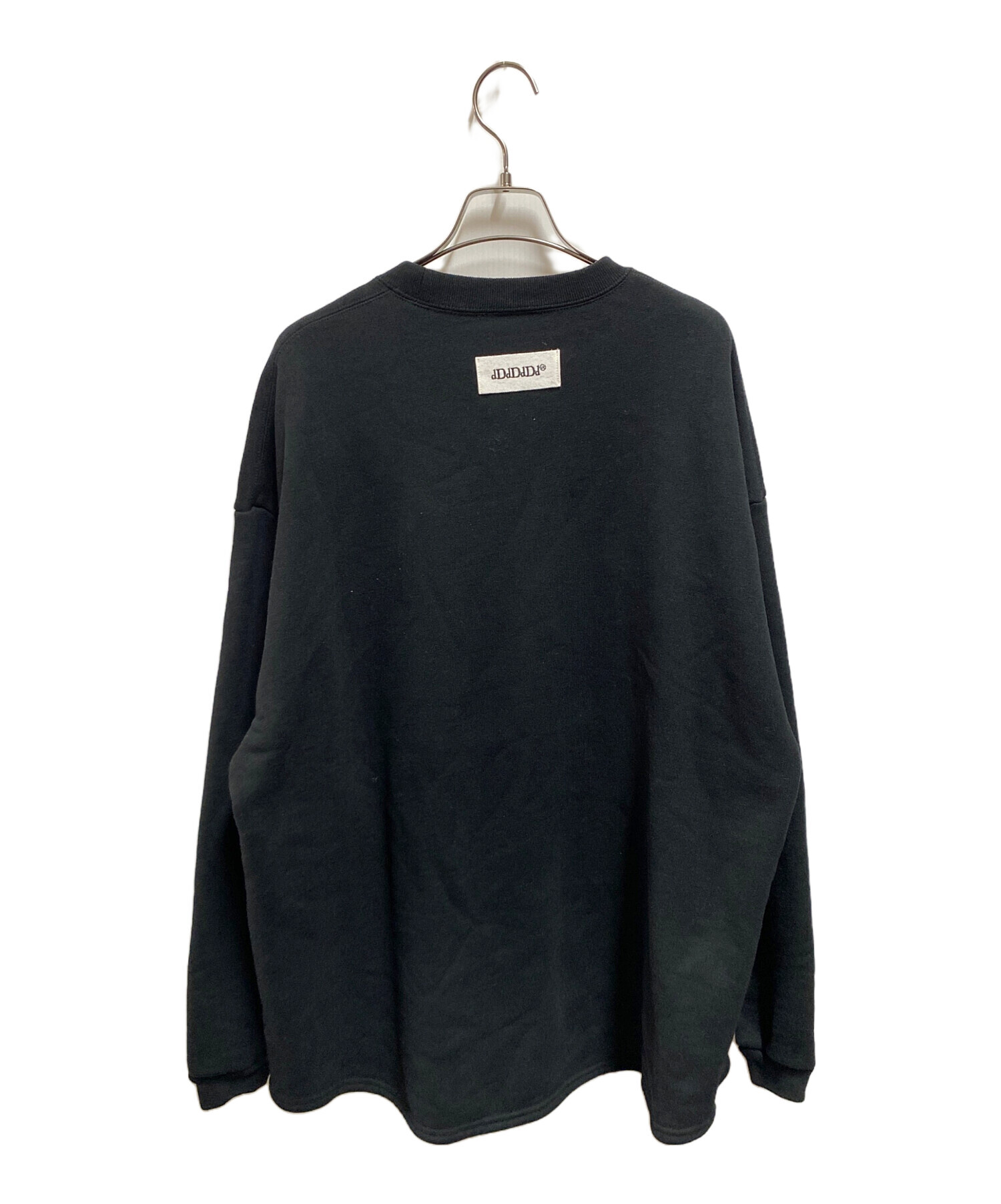 dDdDdDd ブラック SUPER BIG CREW SWEAT 中古・古着通販】dDdDdDd 