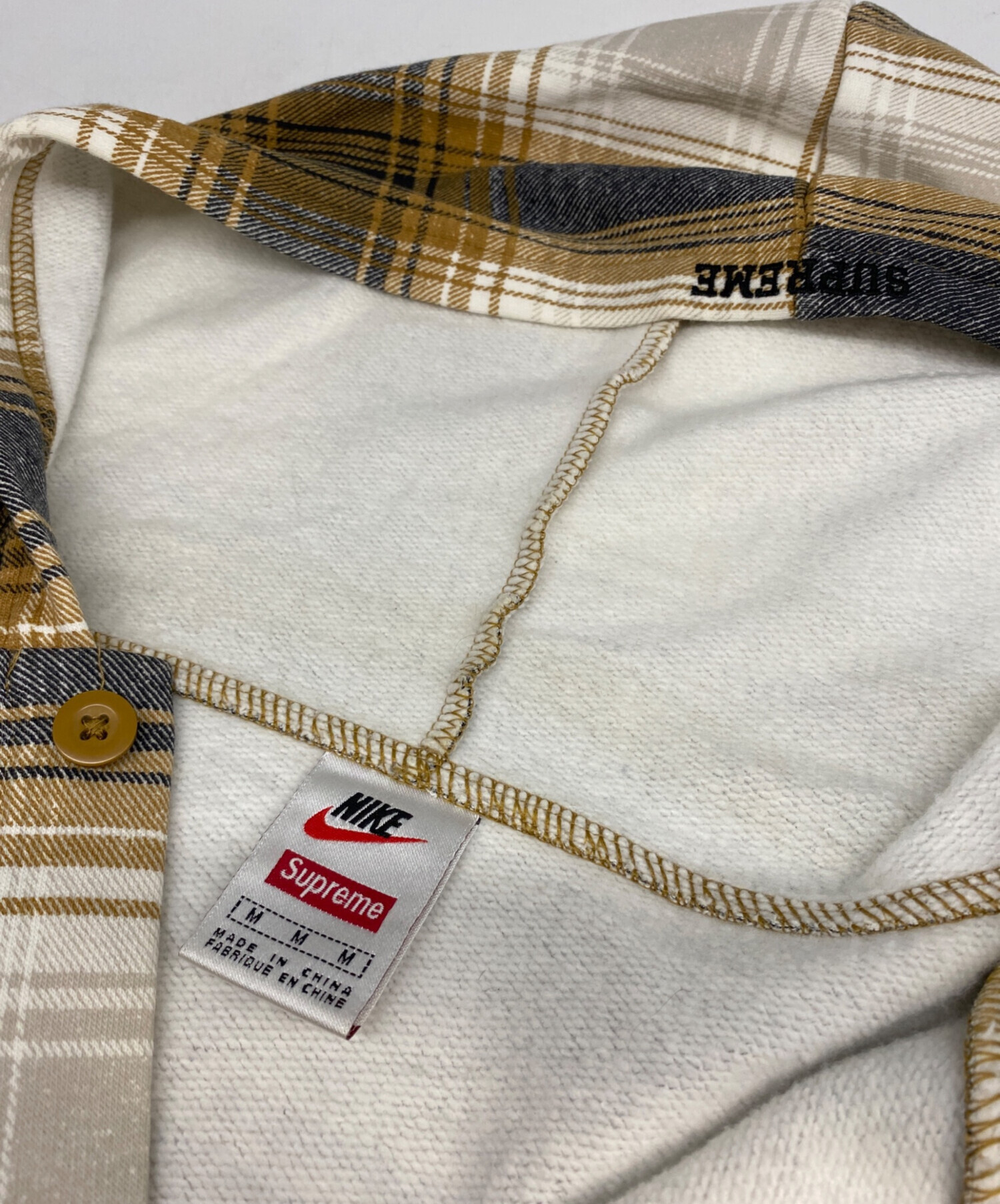 中古・古着通販】NIKE (ナイキ) SUPREME (シュプリーム) Plaid Hooded