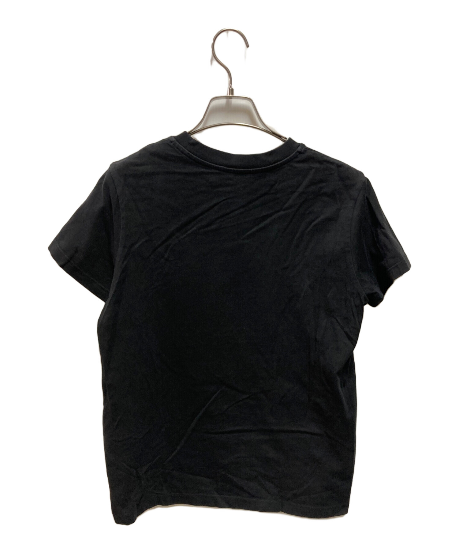 中古・古着通販】MONCLER (モンクレール) ロゴTシャツ ブラック サイズ 