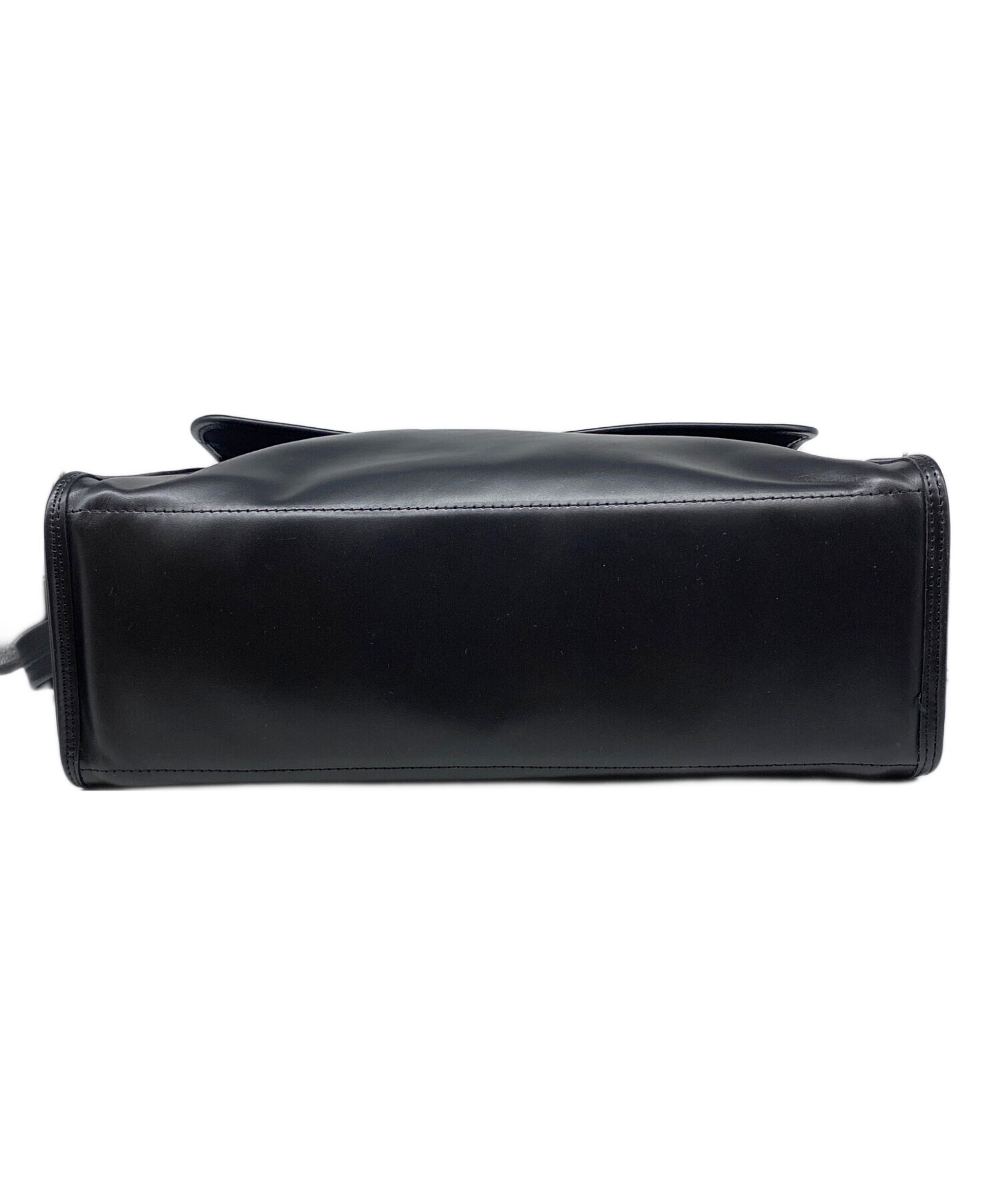 中古・古着通販】holiday (ホリデー) LEATHER FLAP BIG BAG ブラック 