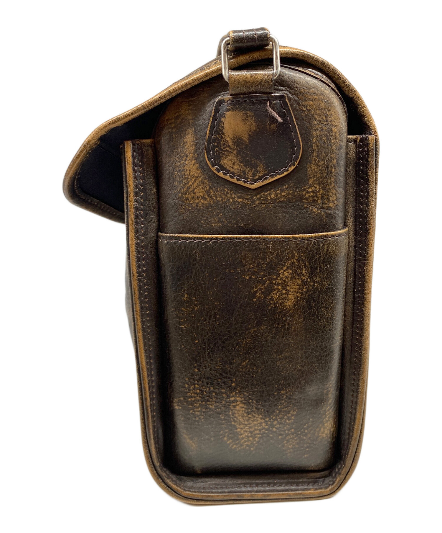 中古・古着通販】holiday (ホリデー) LEATHER FLAP BAG ブラウン 