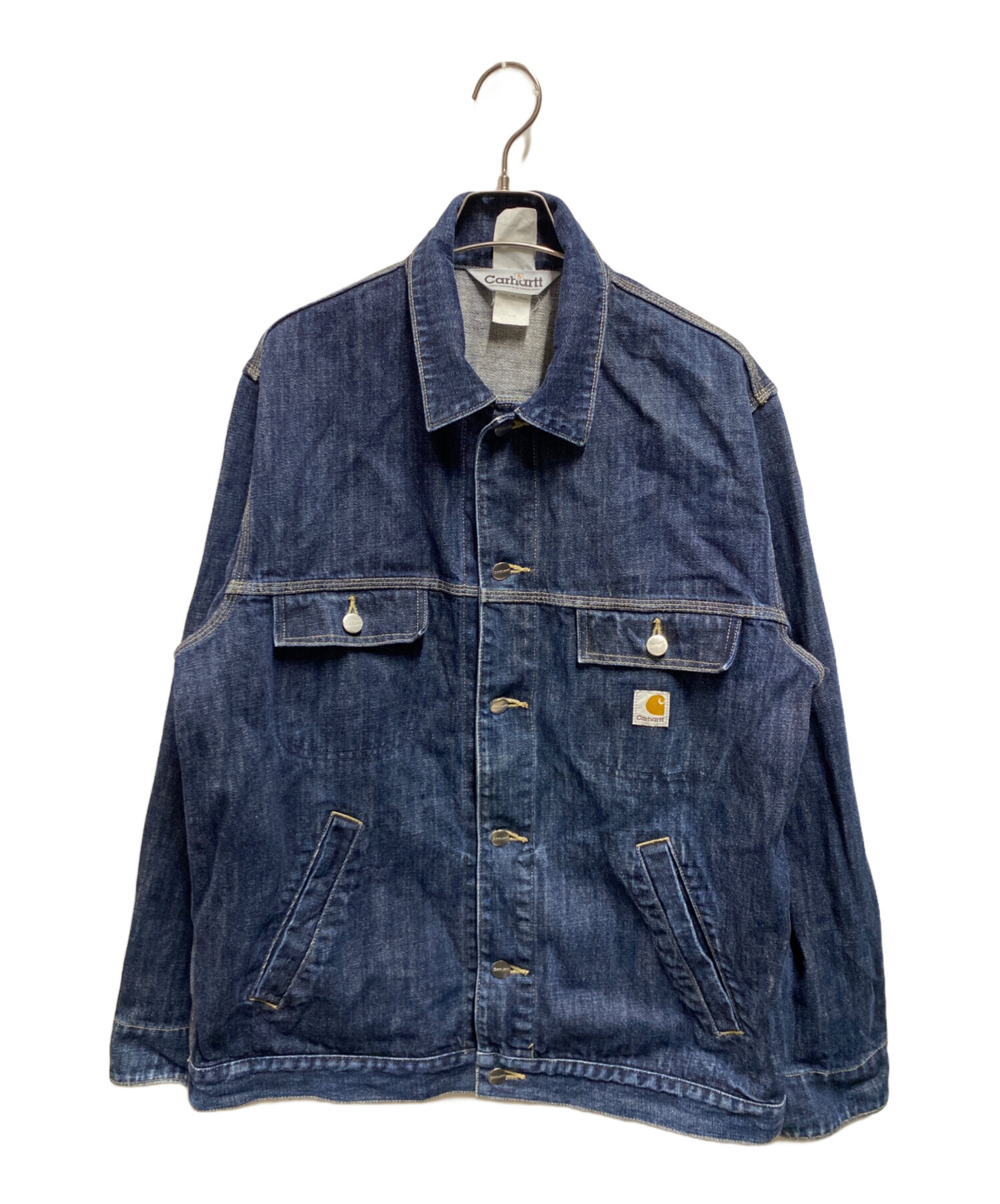 多*★様 Carhartt カーハート デニムジャケット Lサイズ インディゴ 中古・古着通販】CarHartt (カーハート) 裏地ブランケットデニム