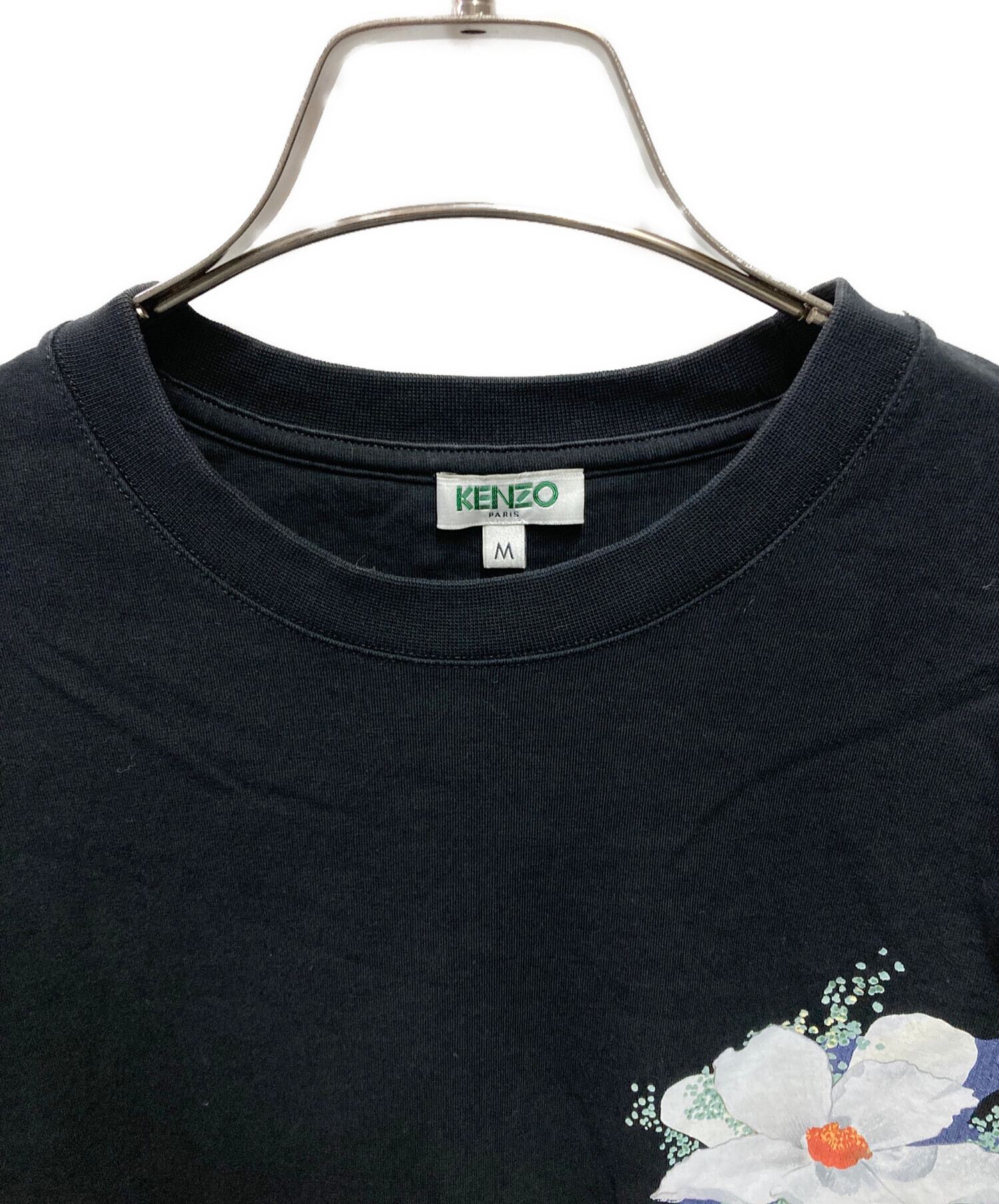 中古・古着通販】KENZO (ケンゾー) フラワーロゴTシャツ ブラック 