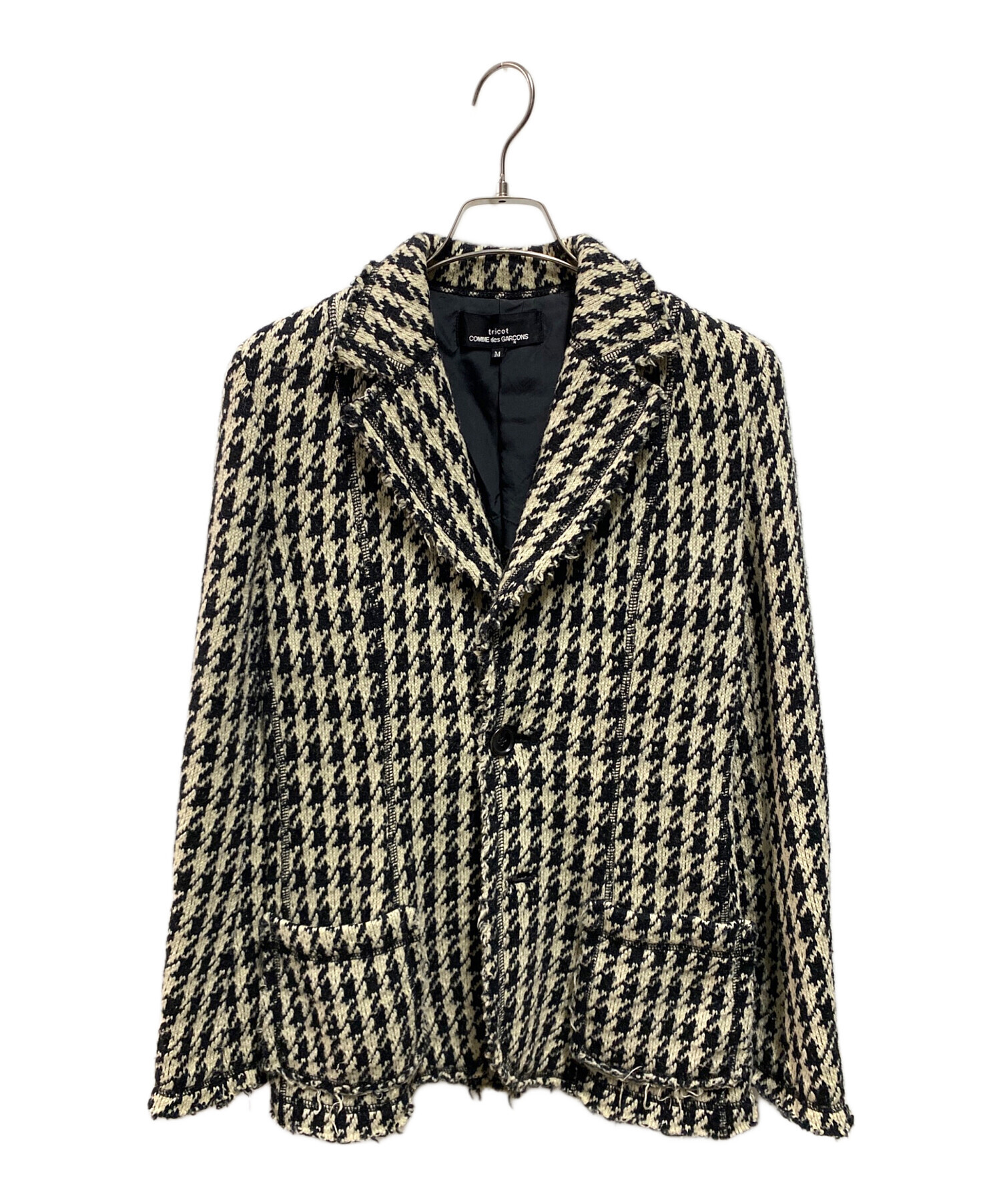 希少 美品 00年製 トリコ コムデギャルソン 千鳥格子 ステンカラーコート S 希少 美品 00年製 トリコ コムデギャルソン 千鳥格子 ステンカラー