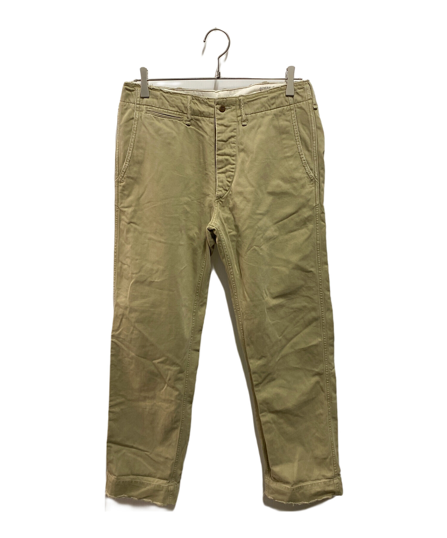 RRL チノ　パン　チノパン　ベージュ　綿100% 28 × 30 オフィサーズ チノパンツ｜Double RL(ダブル アール エル)｜Ron