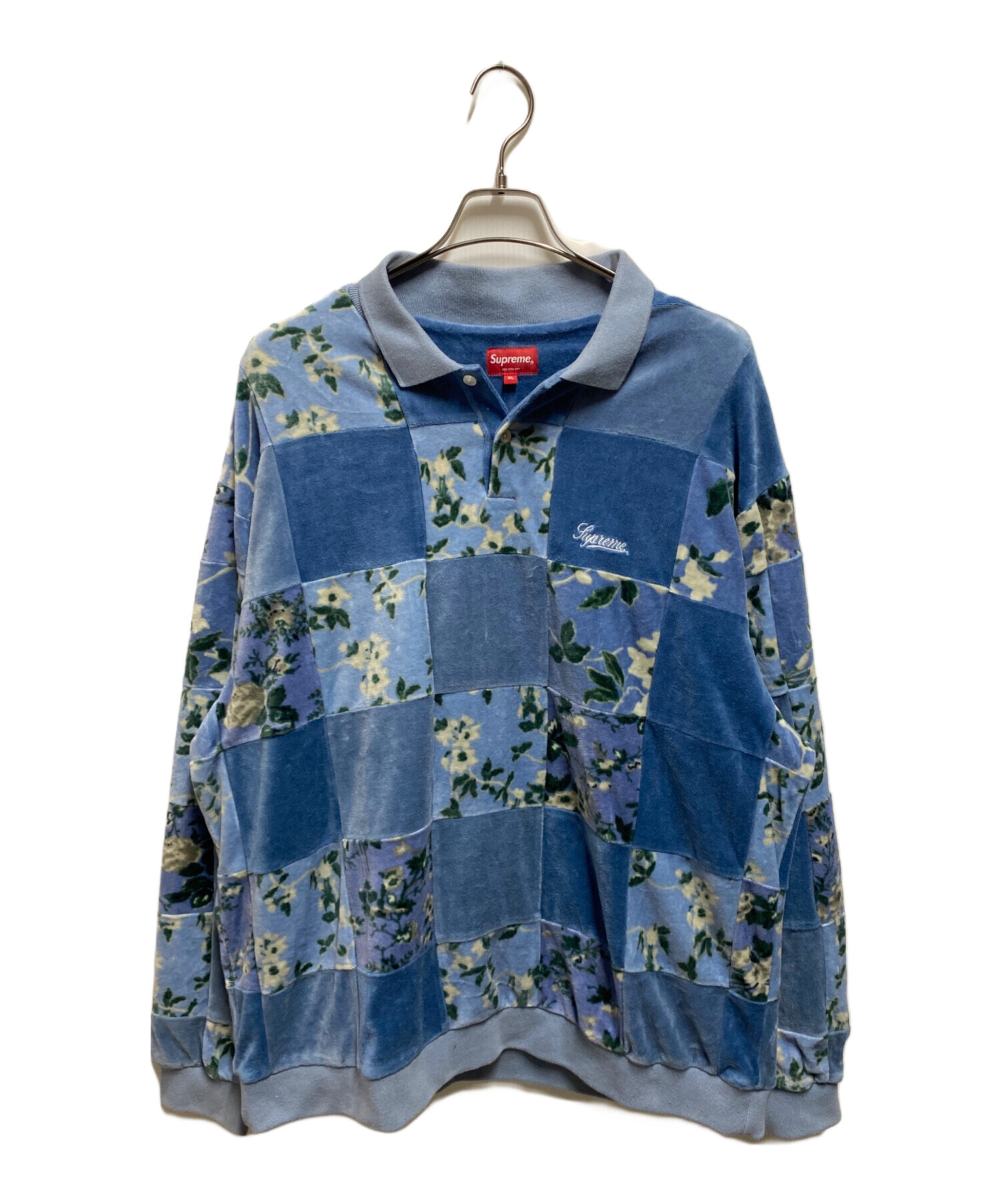 中古・古着通販】SUPREME (シュプリーム) Floral Patchwork Velour L/S