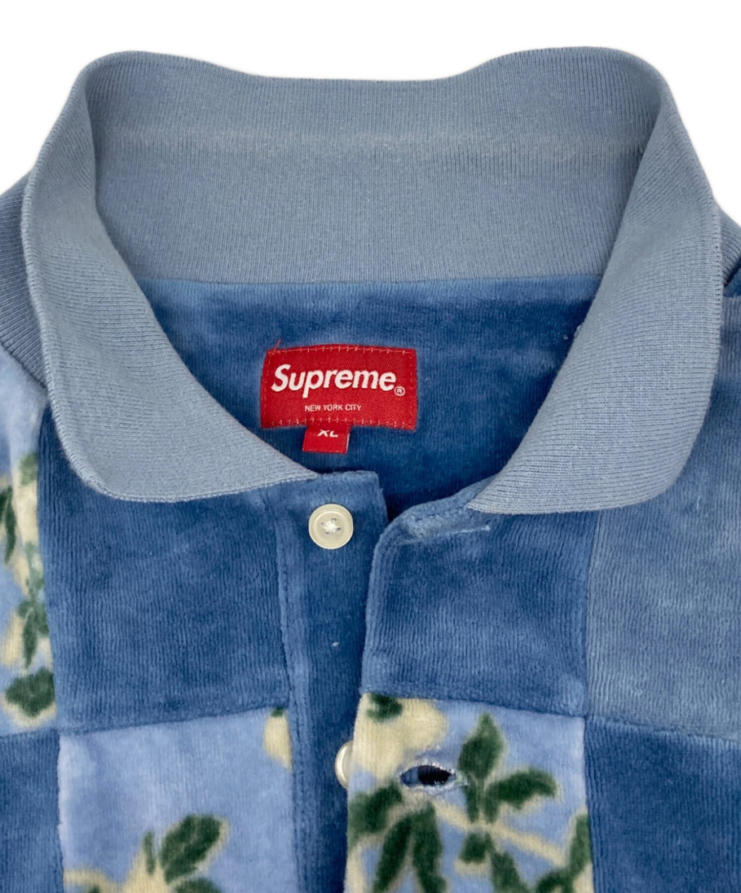 中古・古着通販】SUPREME (シュプリーム) Floral Patchwork Velour L/S