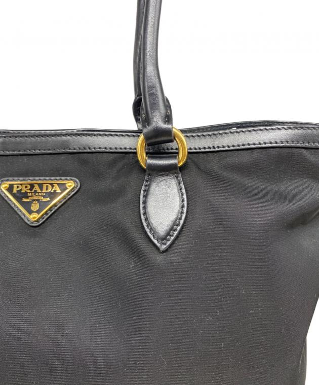中古・古着通販】PRADA (プラダ) TESSUTOトートバッグ ブラック