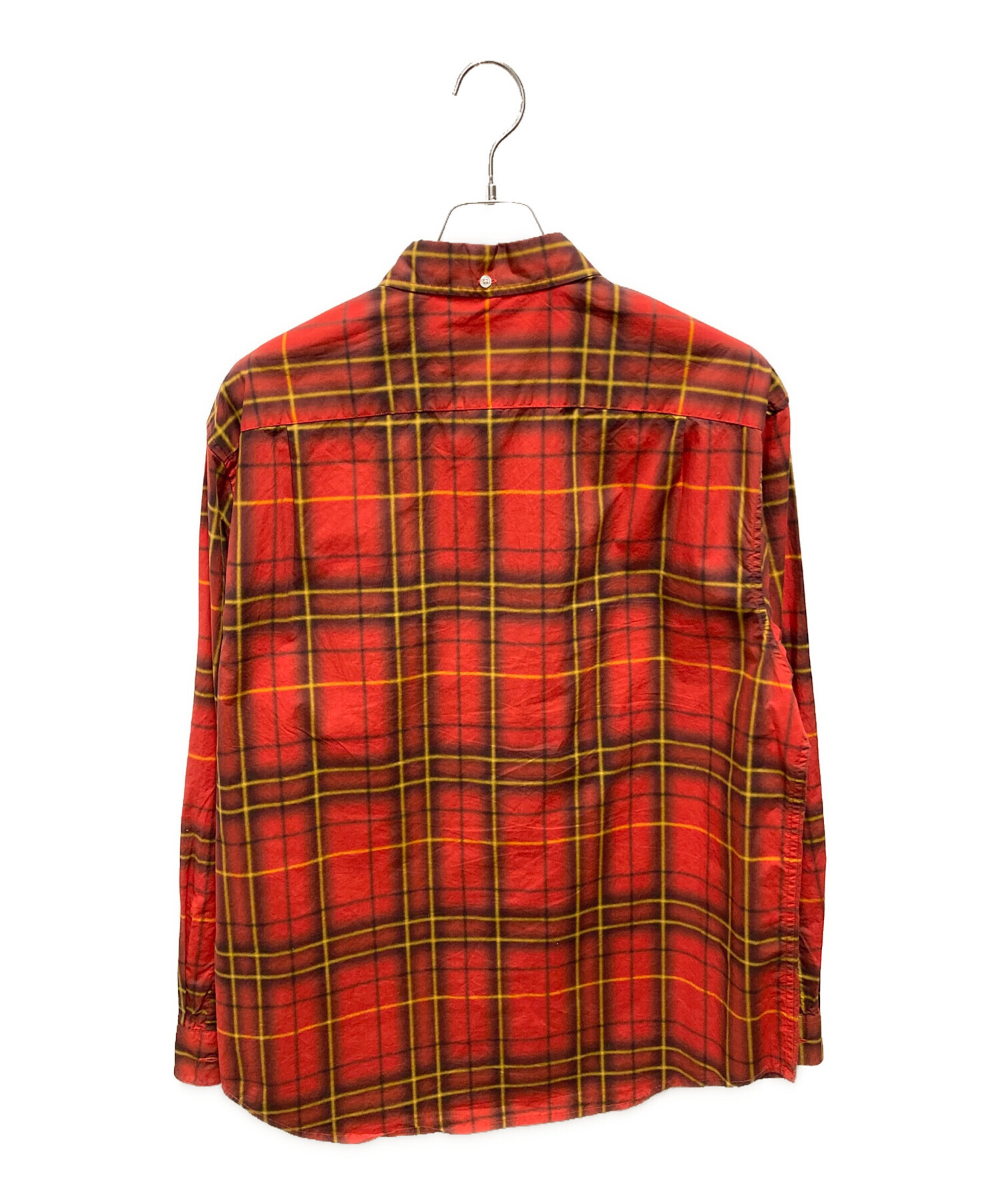中古・古着通販】SUPREME (シュプリーム) Spray Tartan Shirt レッド