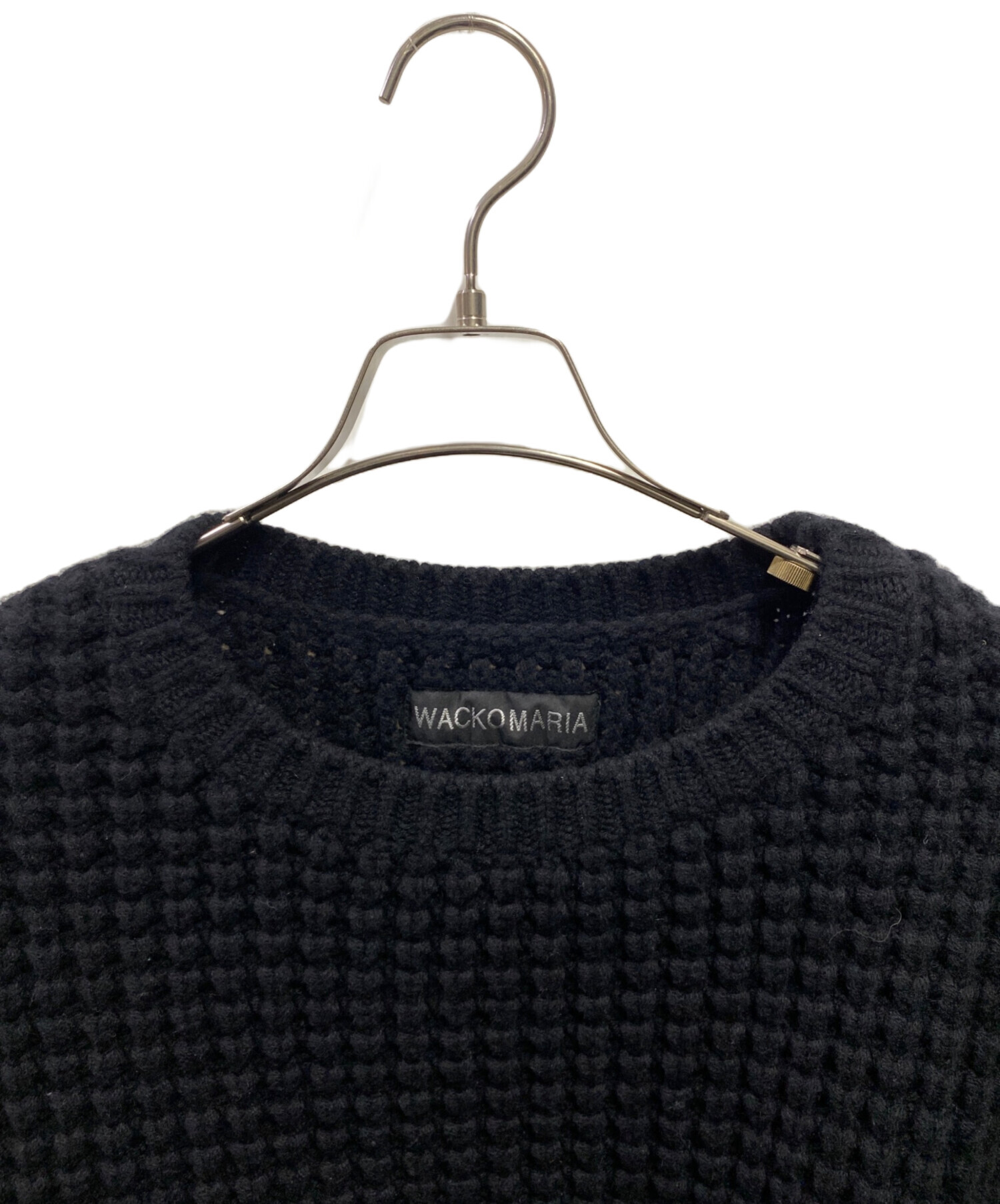 M【WACKOMARIA】WAFFLE SWEATER／新品タグ付／送料込 WACKO MARIA (ワコマリア) WAFFLE KNIT SWEATER(ワッフルニット