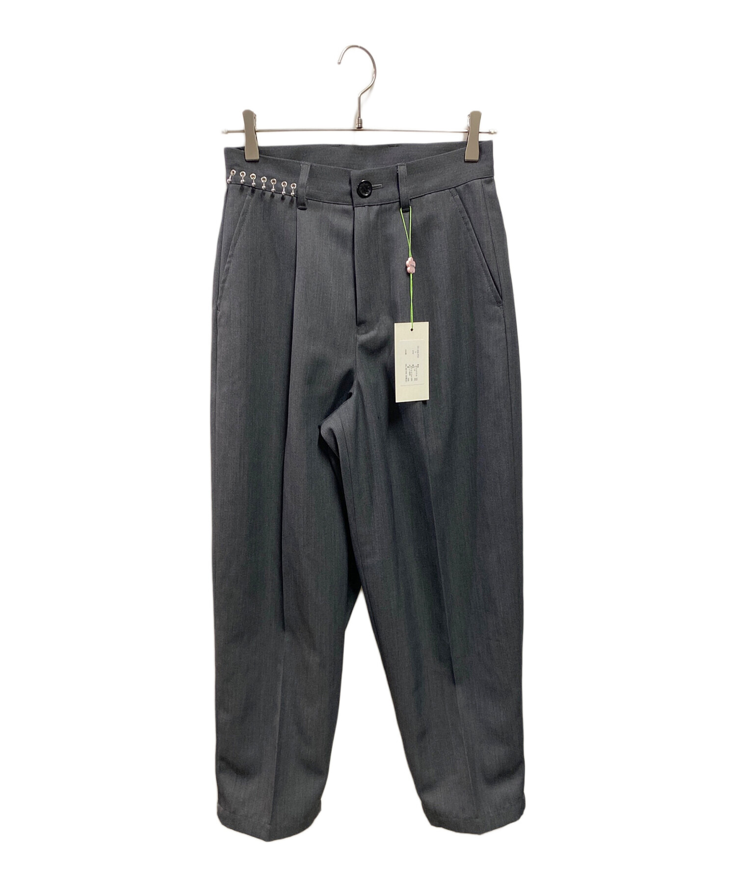 ttt msw 25ss Tailored pants（GRAY）　ピアス ttt msw 25ss Tailored pants（GRAY） ピアス ttt msw 25ss Tailored