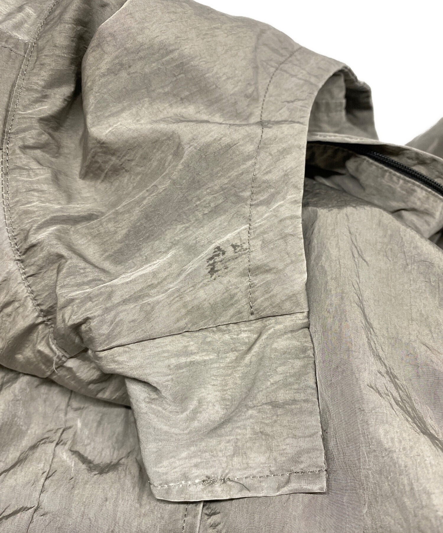 【未使用】< ATON > COTTON NYLON フーデットコート 中古・古着通販】ATON (エイトン) HAND DYE NYLON フーデッドコート