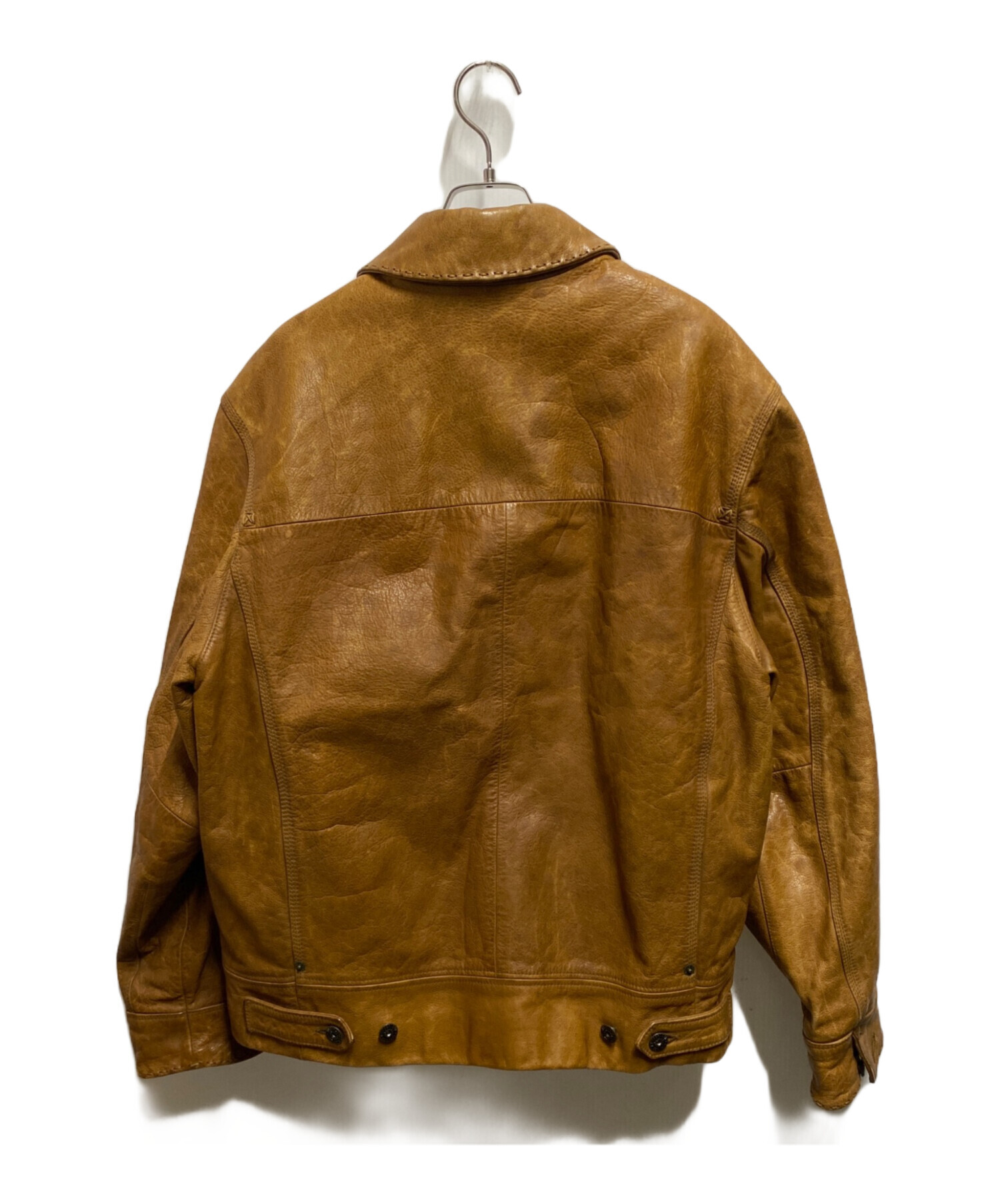 Timberland ブラウンレザージャケット S/P vintage 本革 Timberland ブラウンレザージャケット S/P vintage 本革