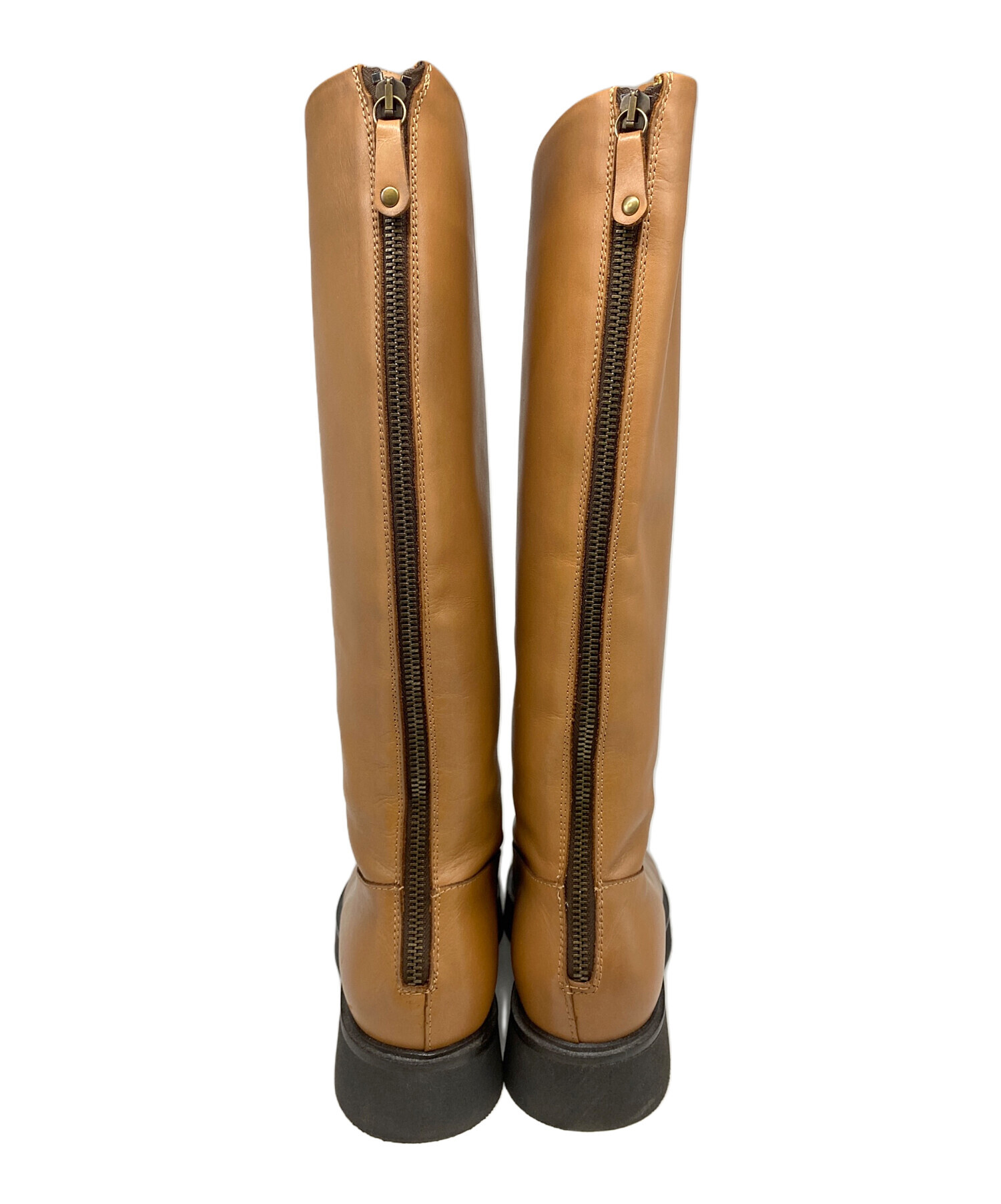 中古・古着通販】pas de calais (パドカレ) ジップロングブーツ