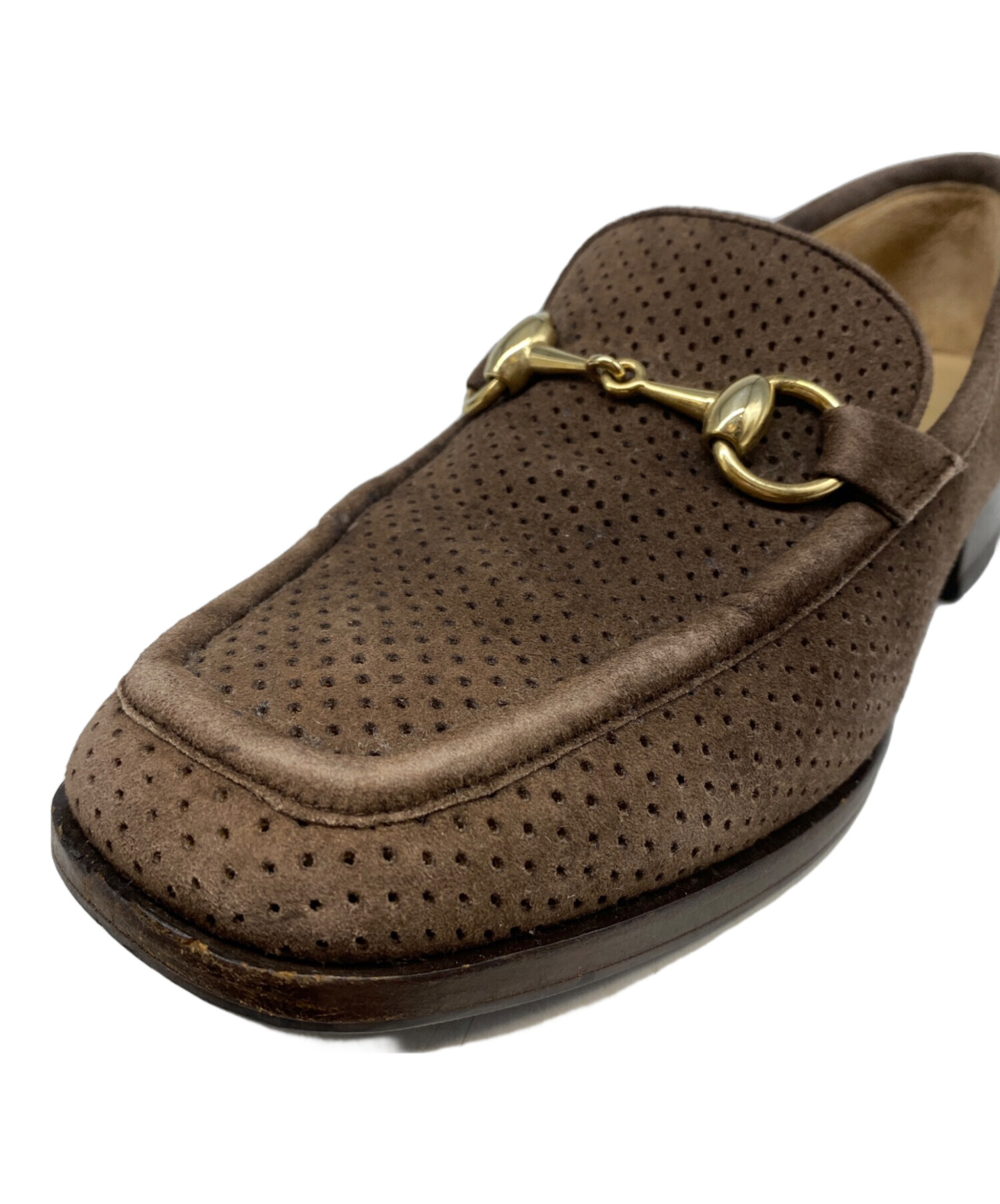 GUCCI グッチ ホースビット ローファー 36C ブラウン 中古・古着通販】GUCCI (グッチ) ホースビットローファー ブラウン