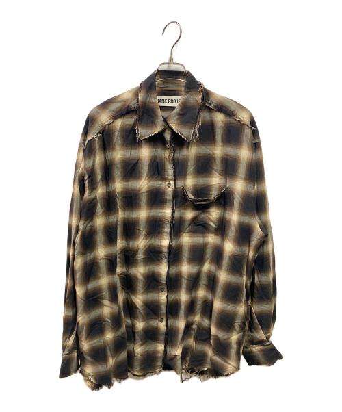 PRANK PROJECT ブラウン Check Shirt チェックシャツ 中古・古着通販】PRANK PROJECT (プランクプロジェクト) チェック