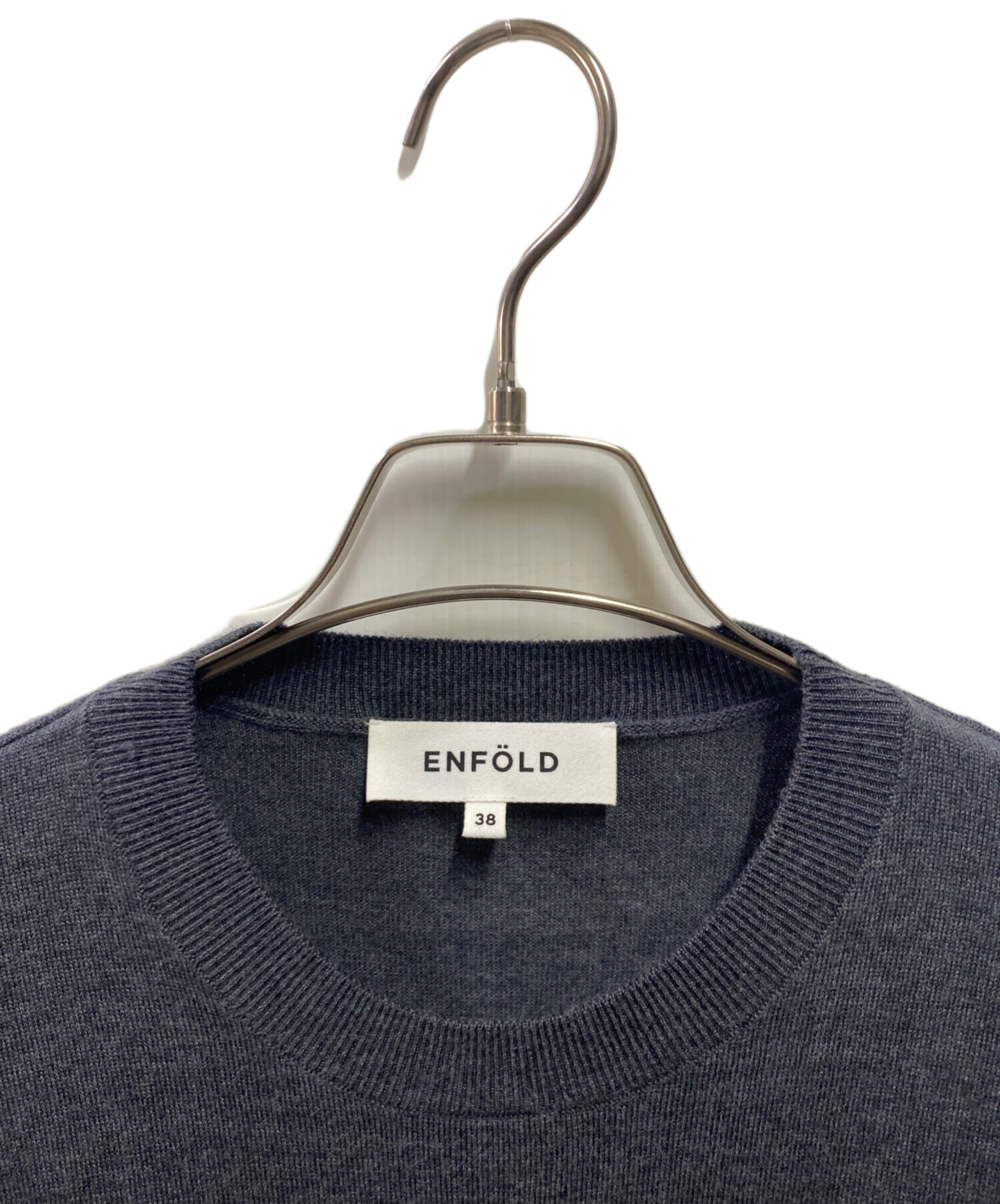 中古・古着通販】ENFOLD (エンフォルド) COMBI LONG-SHIRT グレー