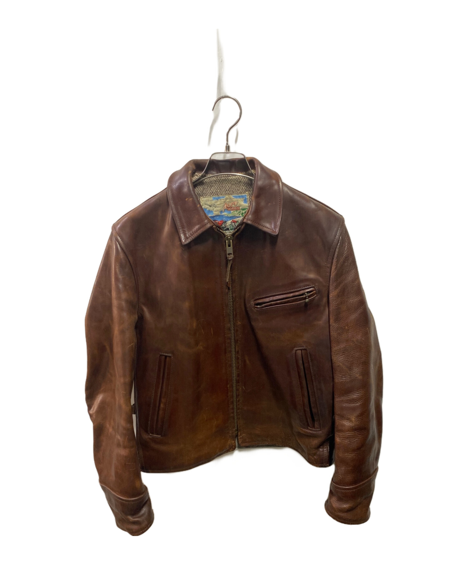 中古・古着通販】Aero LEATHER (エアロレザー) ハーフベルテッド 