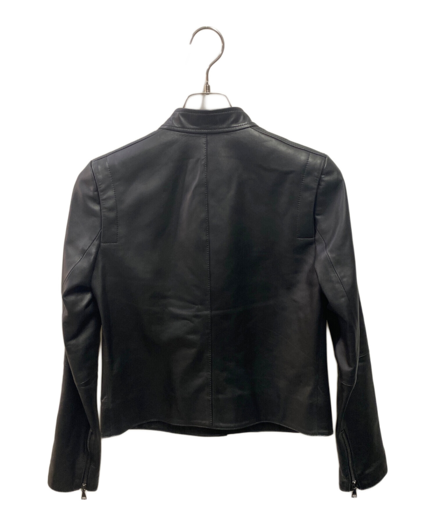 中古・古着通販】theory (セオリー) LUXE LEATHER/BAVEWICK N ブラック