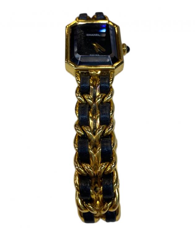 CHANEL ブラックレザー 腕時計　マトラッセ 中古・古着通販】CHANEL (シャネル) 腕時計 ブラック｜ブランド・古着
