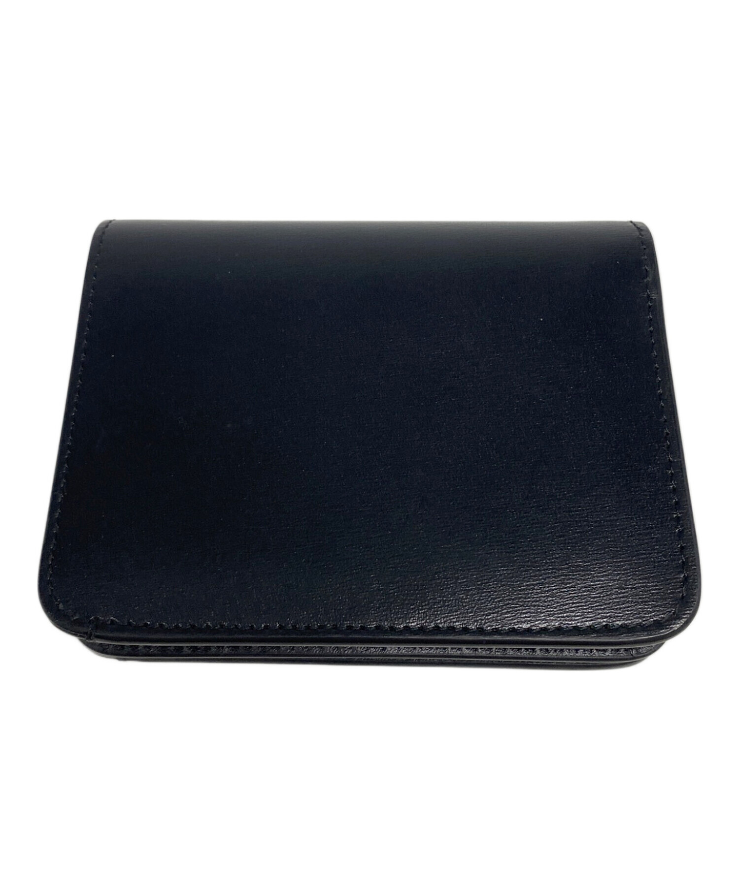 中古・古着通販】CELINE (セリーヌ) TRIOMPHE COMPACT WALLET ブラック 