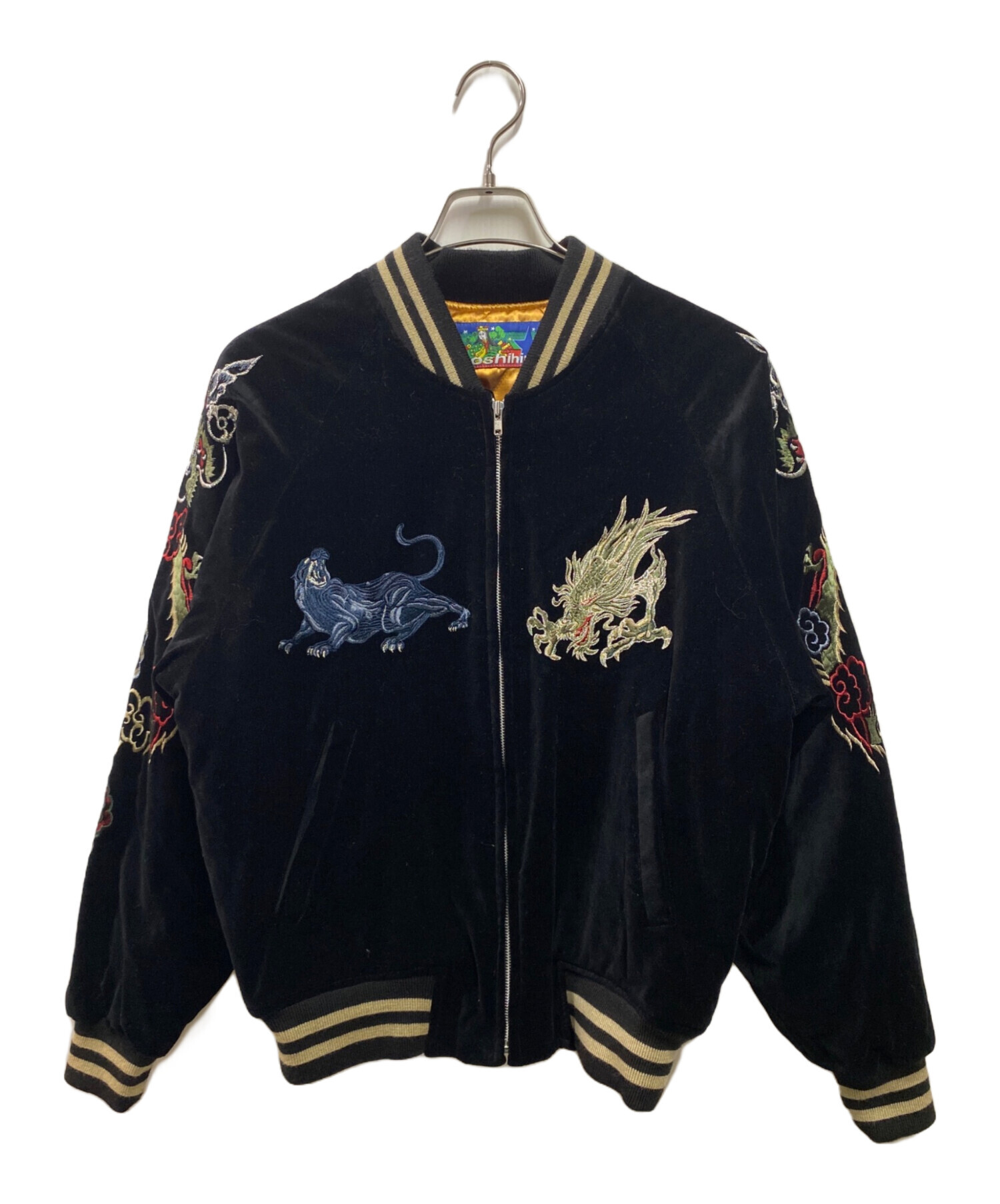 中古・古着通販】hoshihime (ホシヒメ) ベロアスカジャン ブラック