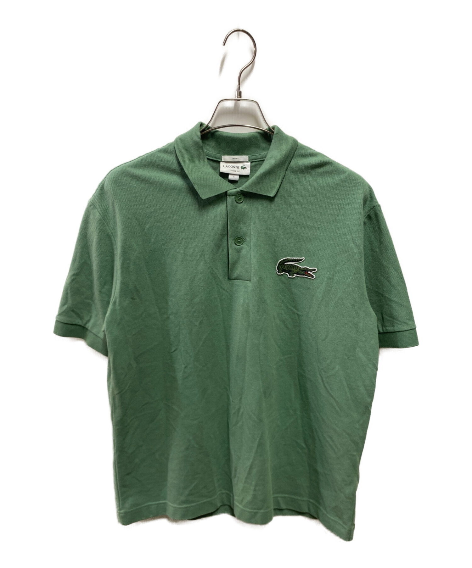 LACOSTE 緑色 ポロシャツ 値下げも考えます。気軽にご相談ください。 中古・古着通販】LACOSTE (ラコステ) ポロシャツ グリーン サイズ:S