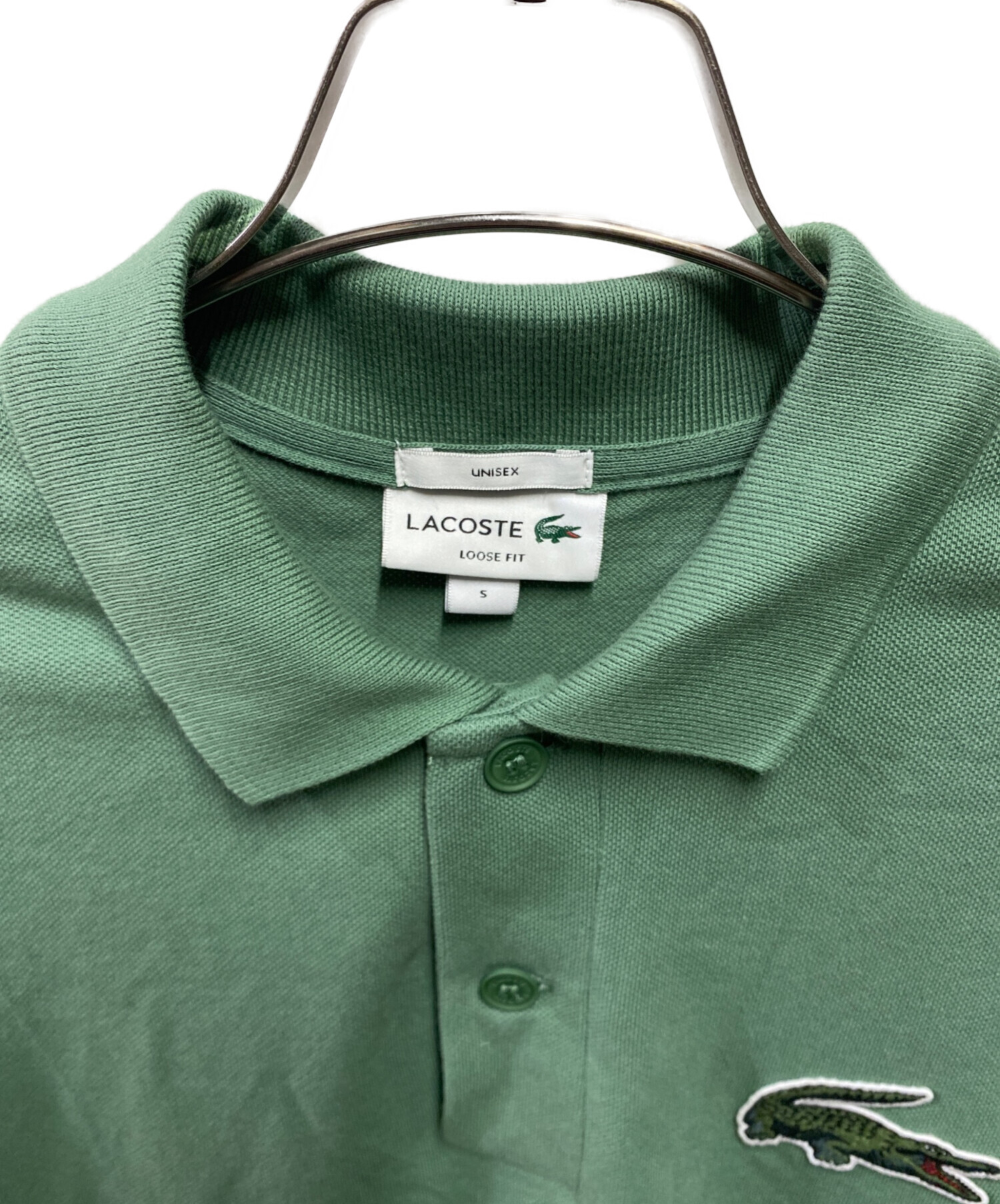 中古・古着通販】LACOSTE (ラコステ) ポロシャツ グリーン サイズ:S