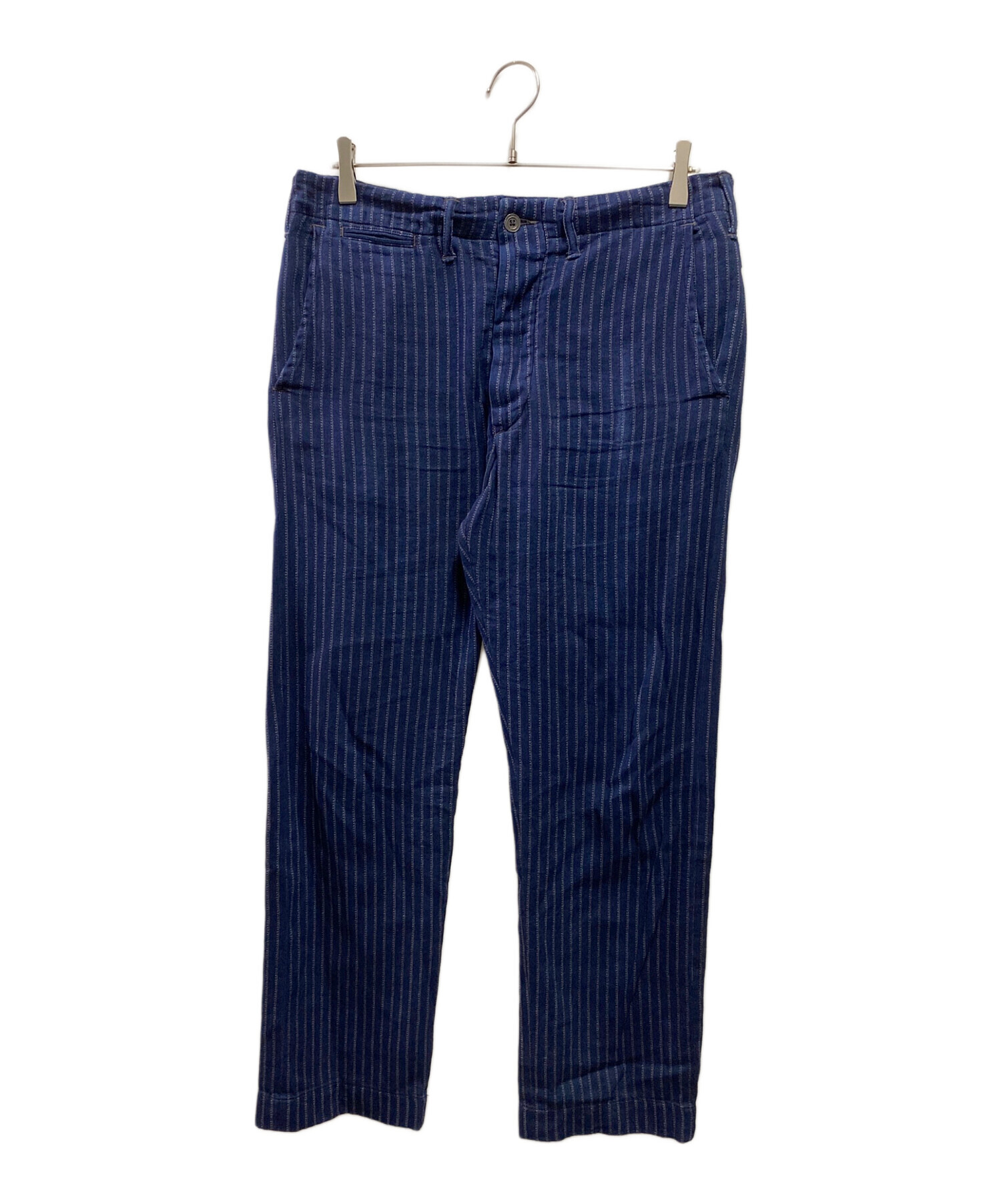 RRL エイジング加工 インディゴ ヘリンボーン トラウザーズ パンツ W30 RRL エイジング加工 インディゴ ヘリンボーン トラウザーズ パンツ W30