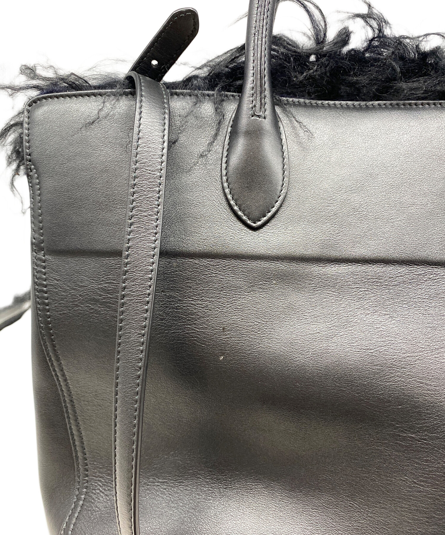 中古・古着通販】JIL SANDER (ジルサンダー) 裏ファー2WAYバッグ 