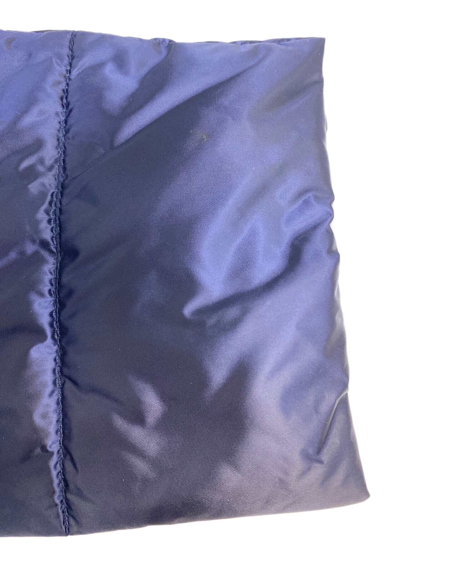 中古・古着通販】PRADA (プラダ) ノーカラーダウンジャケット ネイビー