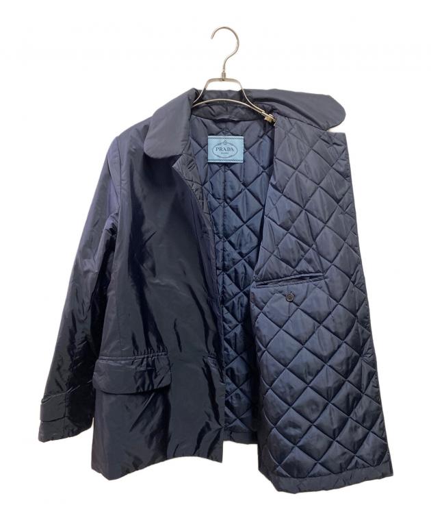 中古・古着通販】PRADA (プラダ) 中綿ナイロンジャケット ネイビー