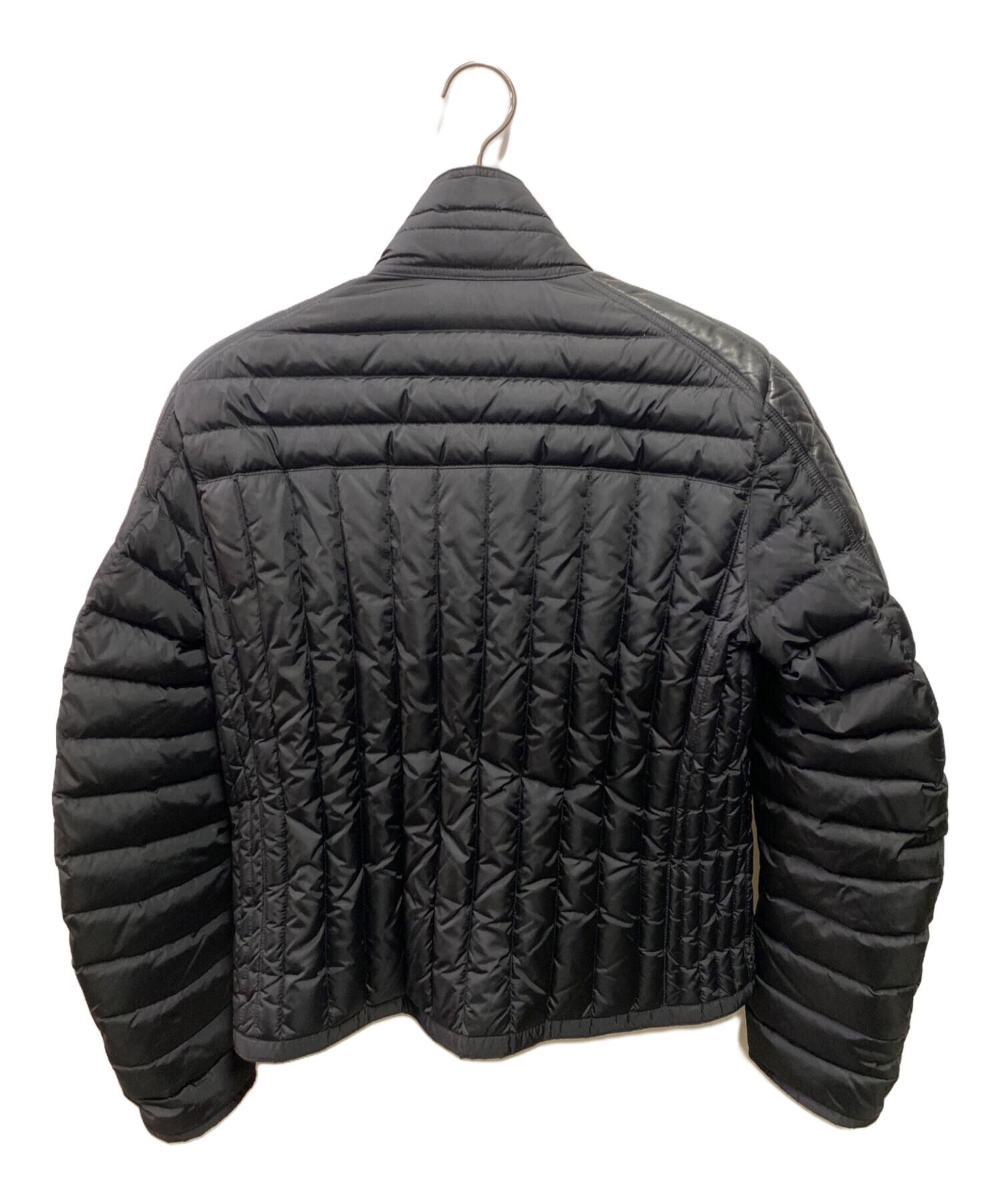 美品 MONCLER モンクレール ダウンジャケット サイズ2 ヴィンテージ 中古・古着通販】MONCLER (モンクレール) レザー切替ダウンジャケット