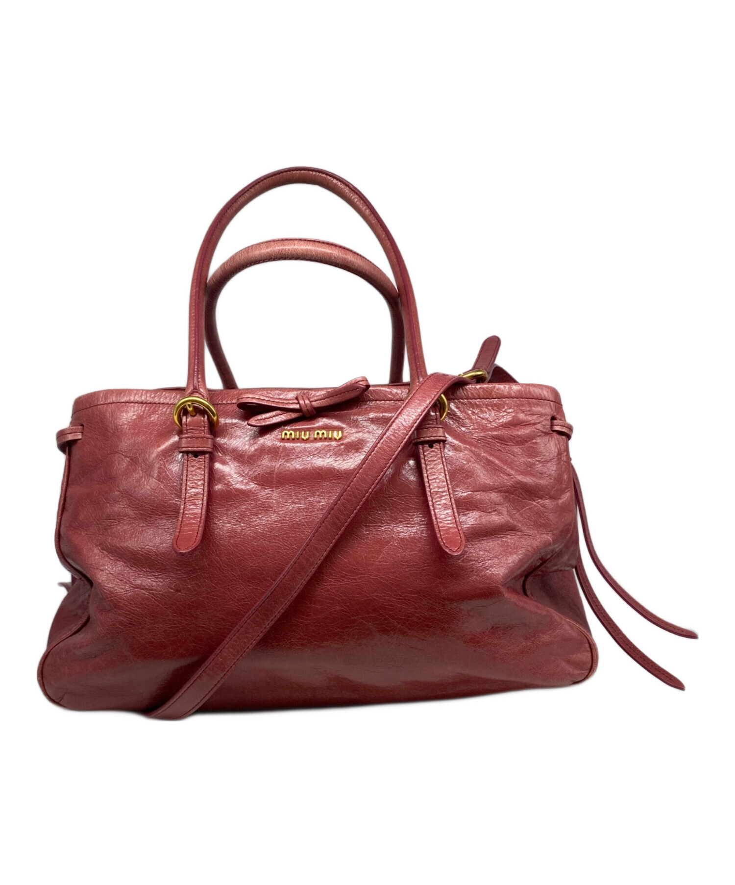 中古・古着通販】MIU MIU (ミュウミュウ) 2WAY リボンショルダーバッグ