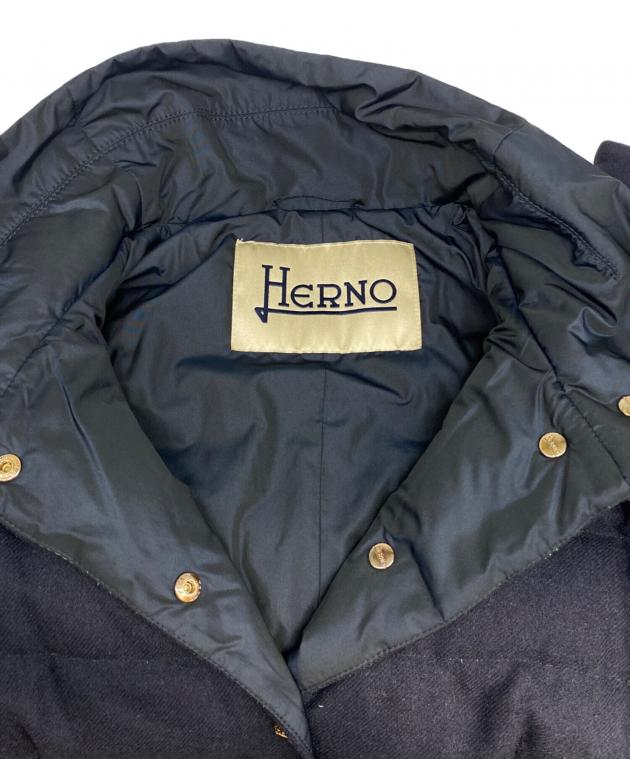 中古・古着通販】HERNO (ヘルノ) ダウンジャケット ネイビー サイズ:44