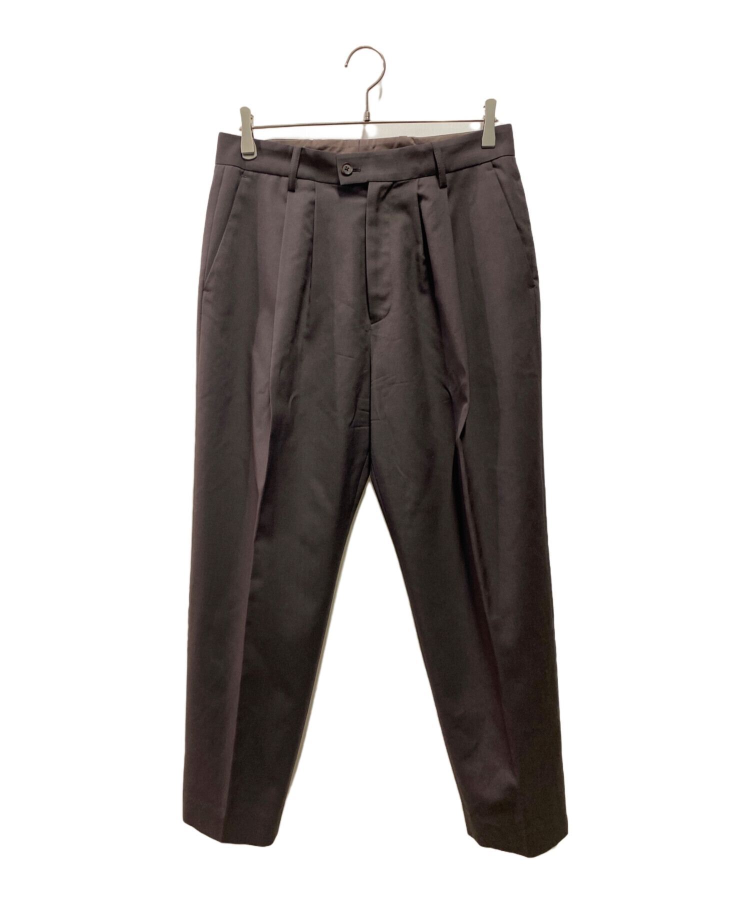 中古・古着通販】stein (シュタイン) WIDE TAPERED TROUSERS ブラウン