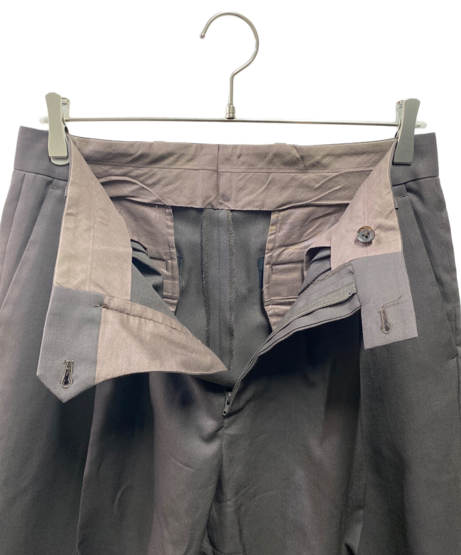 中古・古着通販】stein (シュタイン) WIDE TAPERED TROUSERS ブラウン